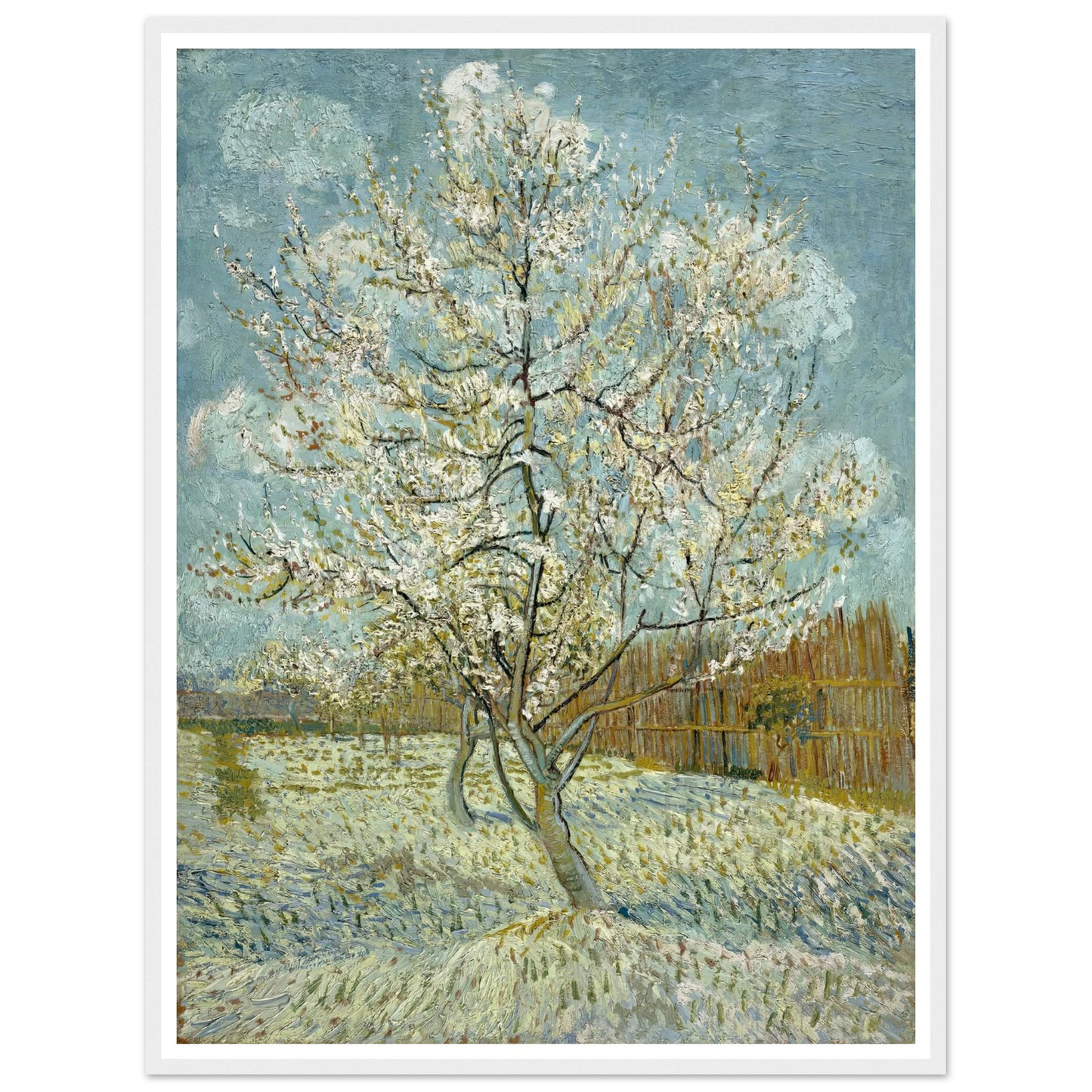 The pink peach tree (1888) Art Print | Vincent van Gogh-Quipham Collections