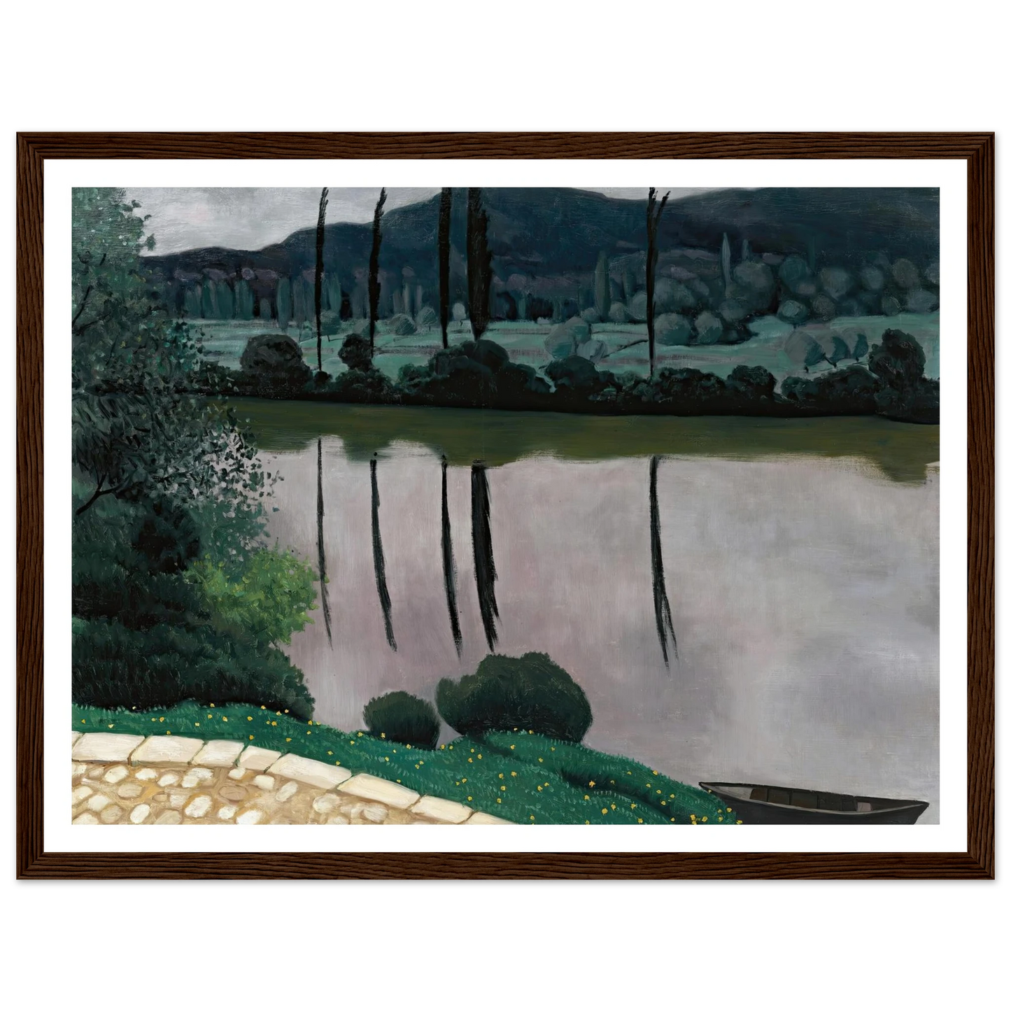 The Dordogne In Vitrac (1925) Art Print | Felix Vallotton-Quipham Collections