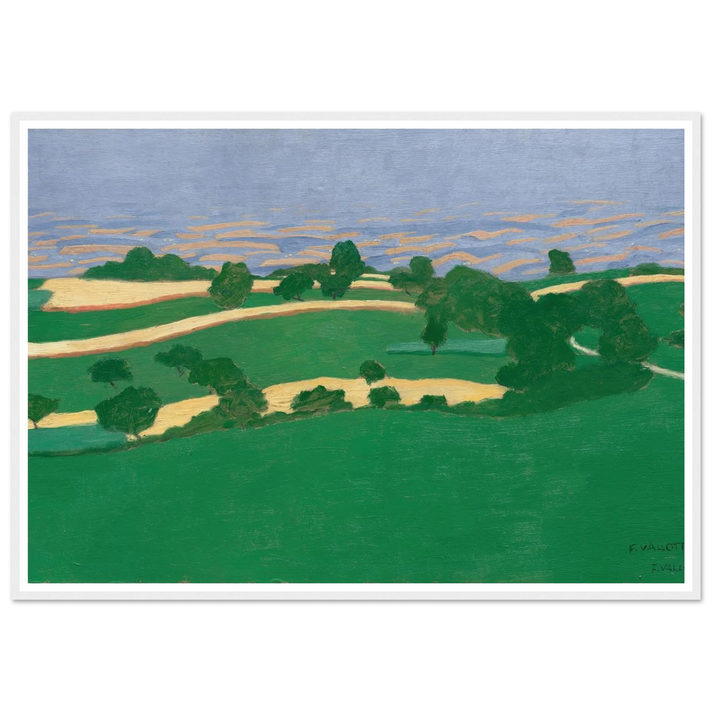 Corn Fields (1900) Art Print | Felix Vallotton-Quipham Collections