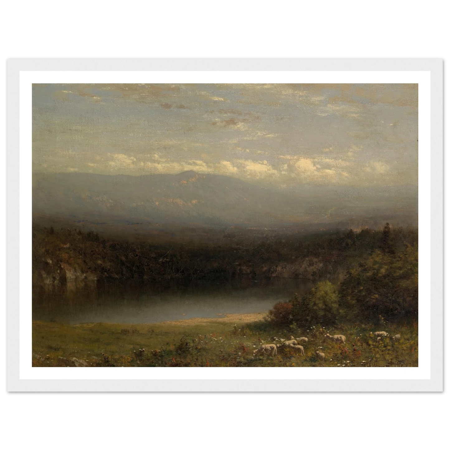 Mountain Lake (1877) Art Print | Alexander Helwig Wyant-Quipham Collections