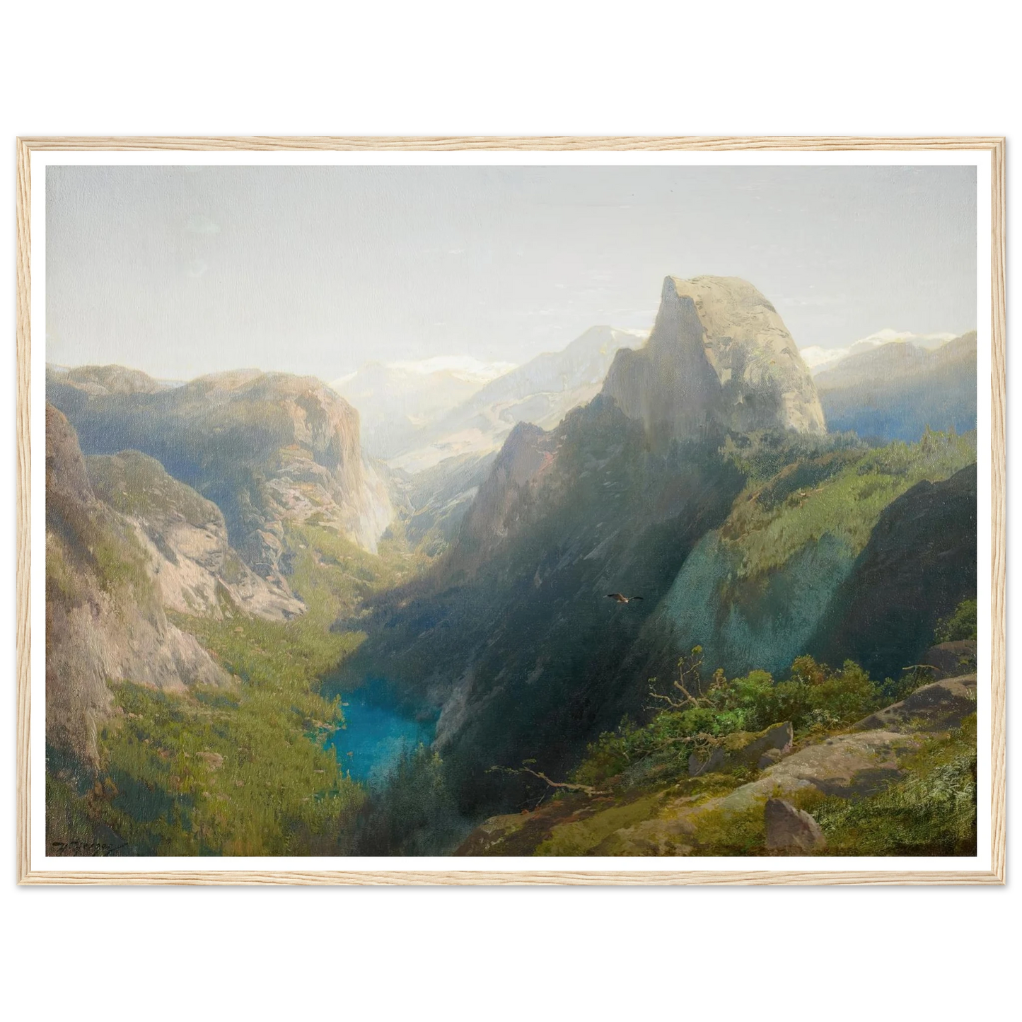 Mirror Lake, Yosemite (1874-1875) Art Print | Hermann Ottomar Herzog-Quipham Collections
