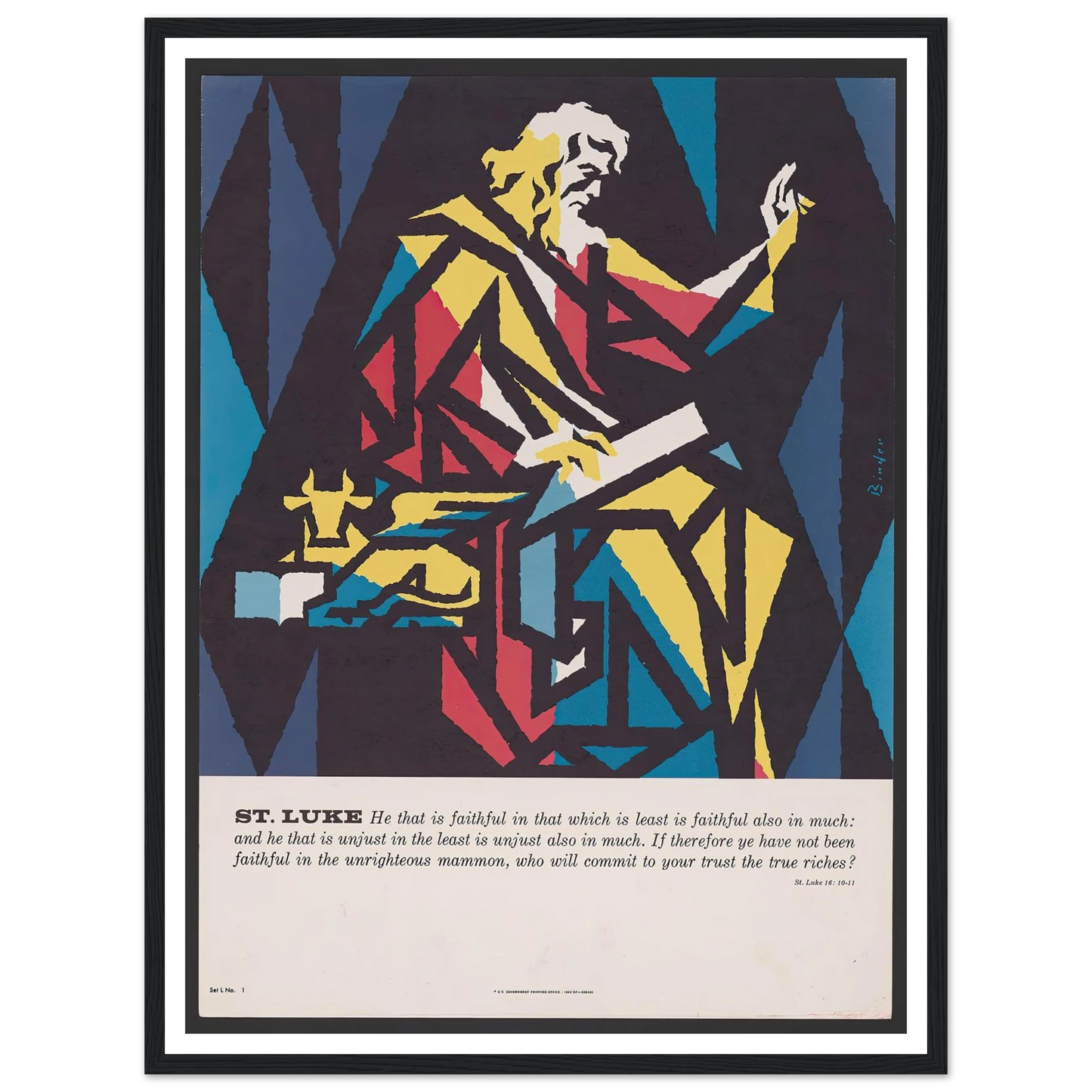 St. Luke (1962) Art Print | Joseph Binder-Quipham Collections