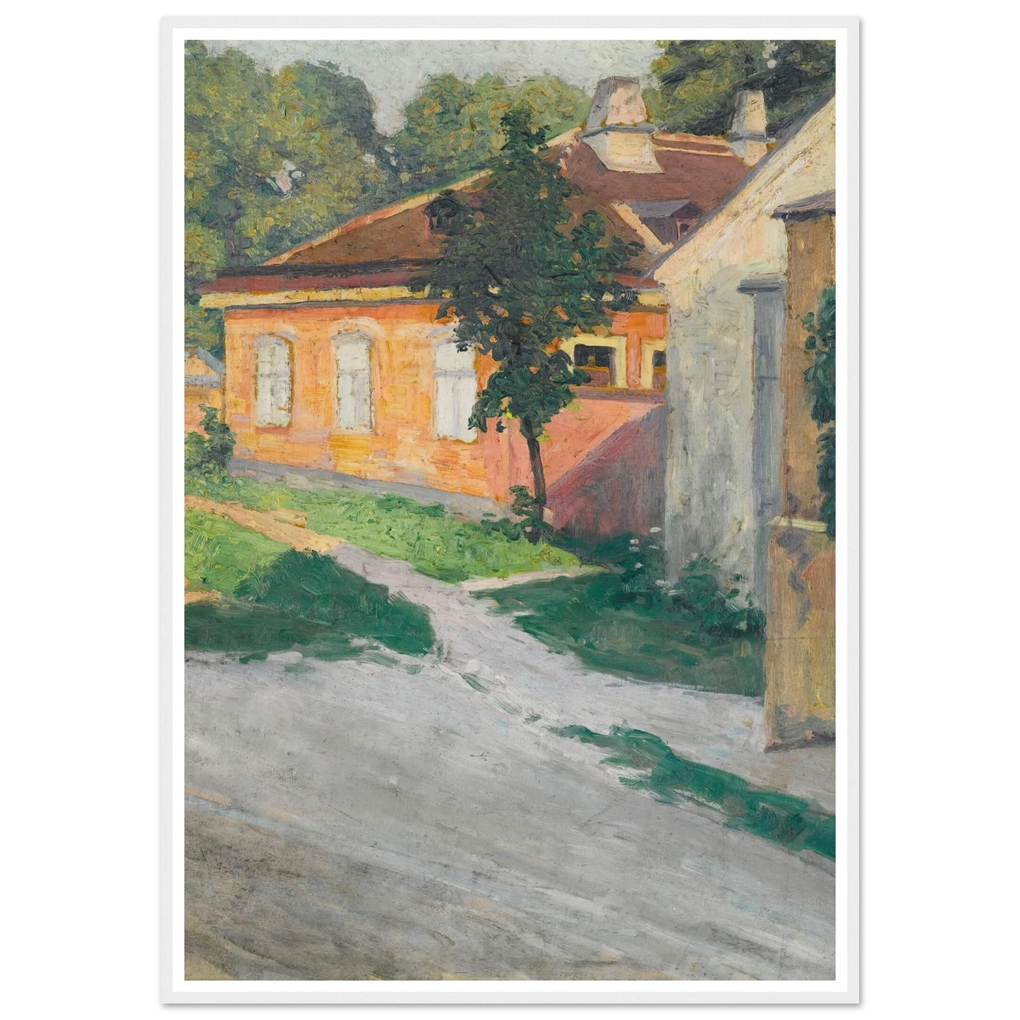 Haus In Hütteldorf (House In Hütteldorf) (1907) Art Print | Egon Schiele-Quipham Collections