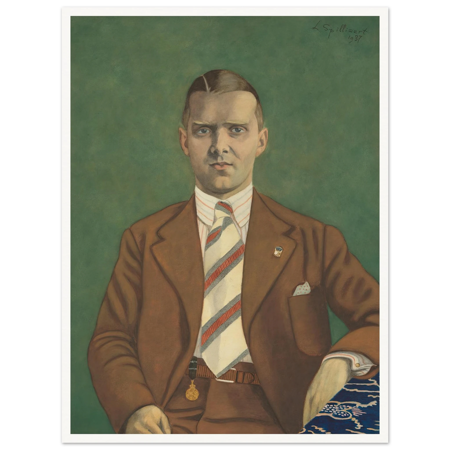 Portret van Adolphe Van Glabbeke (1937) Art Print | Leon Spilliaert-Quipham Collections