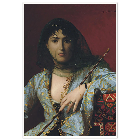 Veiled Circassian Beauty Art Print | Jean Leon Gerome-Quipham Collections