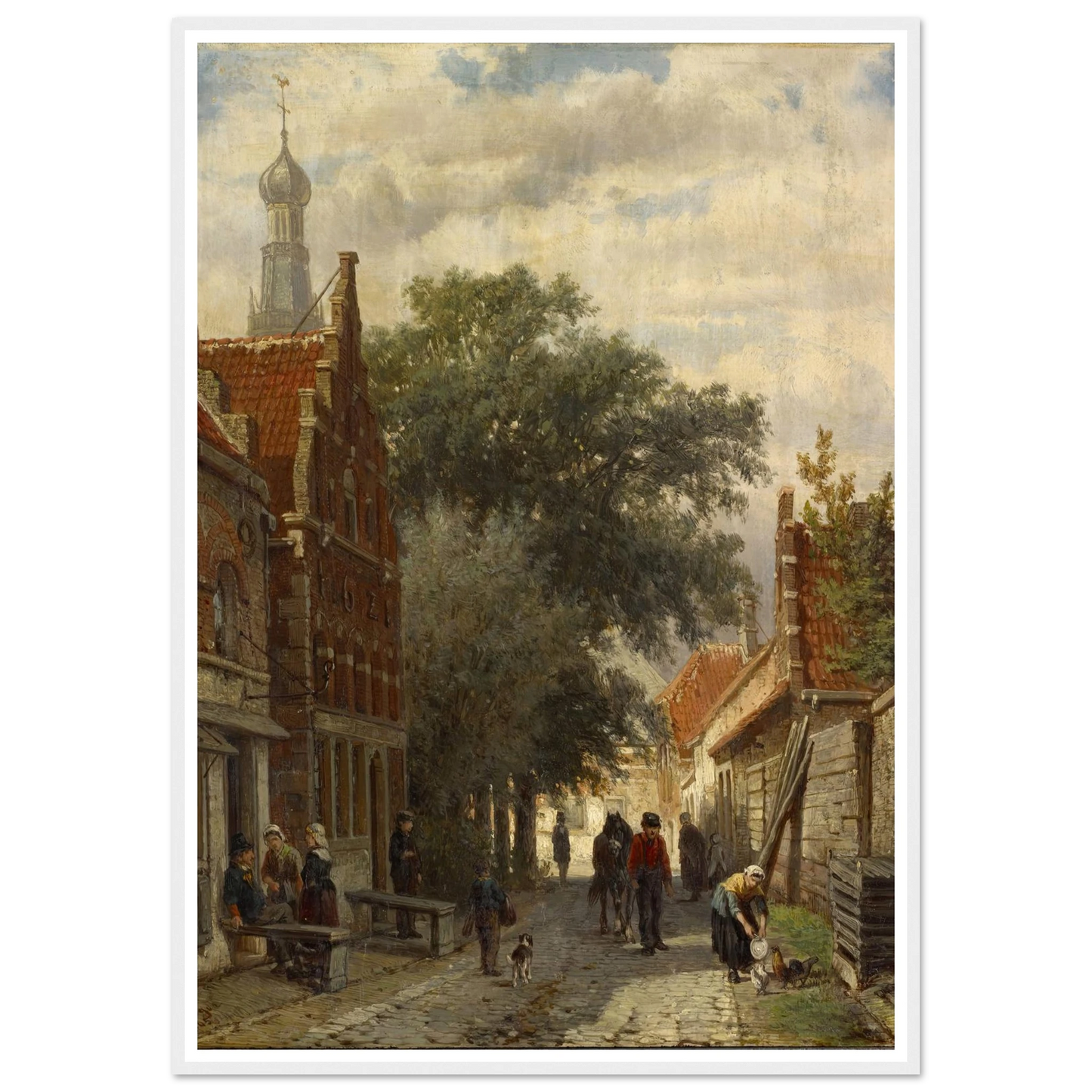 Street in Enkhuizen (1865) Art Print | Cornelis Springer-Quipham Collections