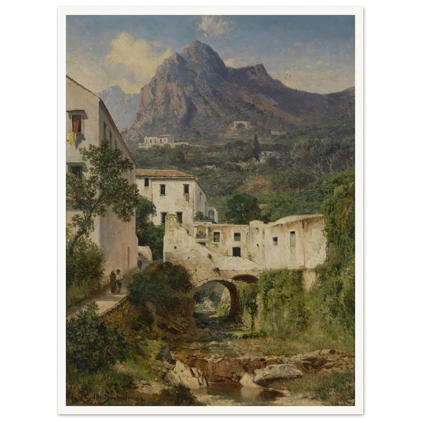 Mühltal bei Amalfi Art Print | Albert Zimmermann-Quipham Collections