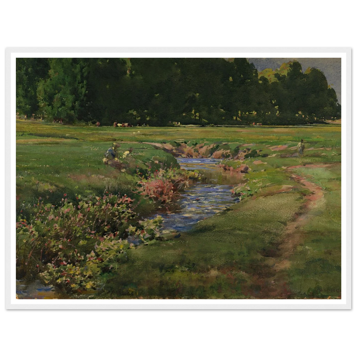 The Babbling Brook Art Print | William Henry Holmes-Quipham Collections