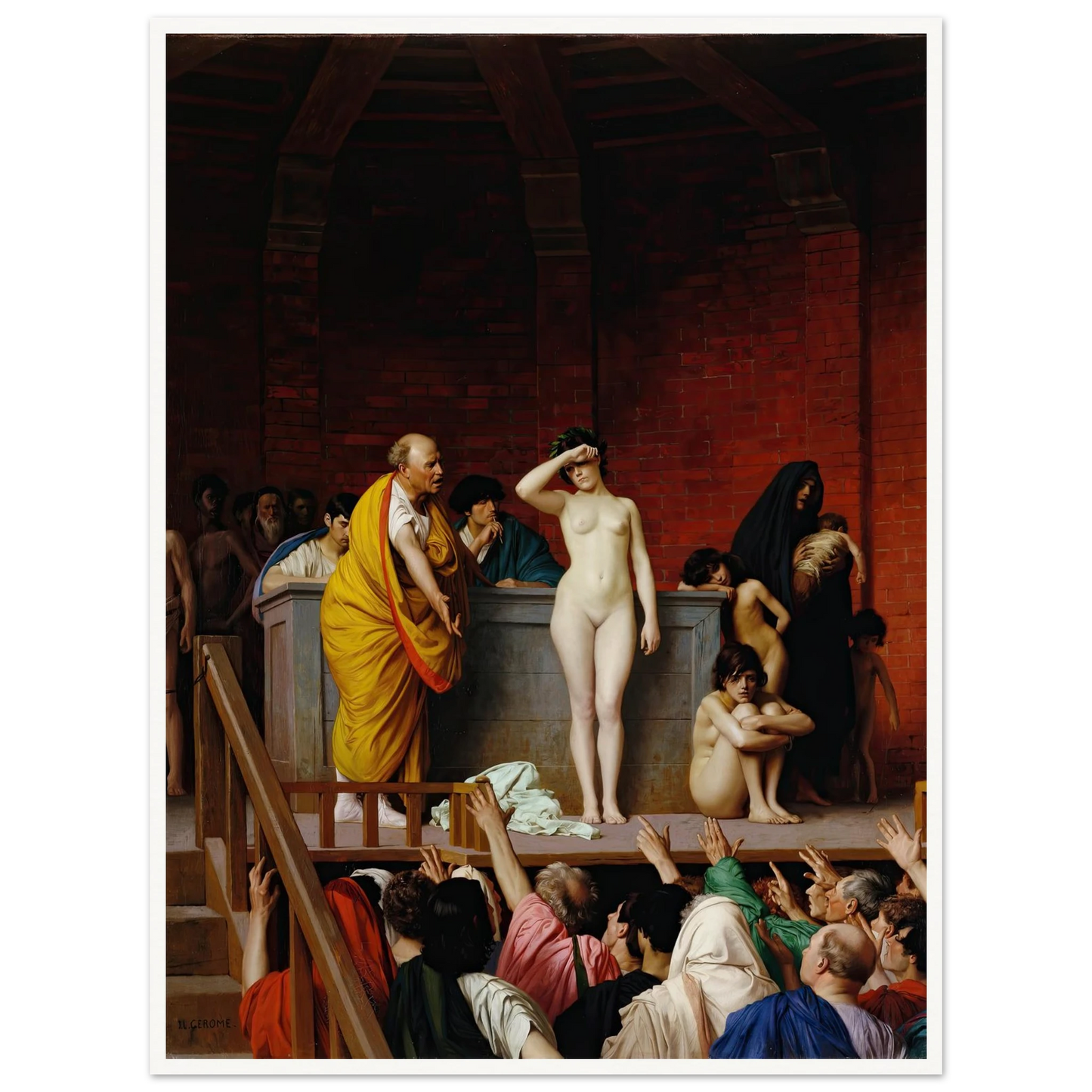 Slave Market in Ancient Rome (1884) Art Print | Jean Leon Gerome-Quipham Collections