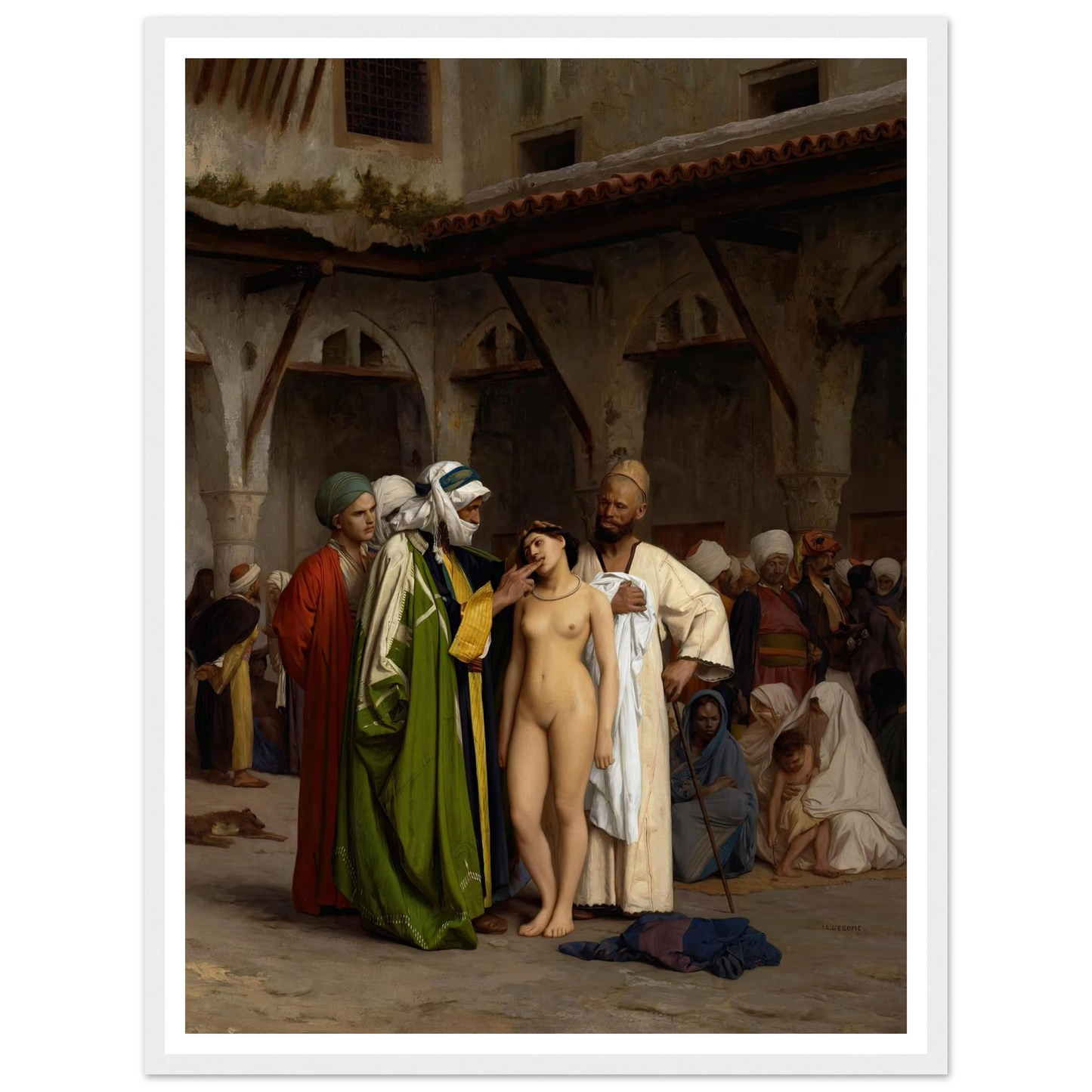 The Slave Market (circa 1866) Art Print | Jean Leon Gerome-Quipham Collections