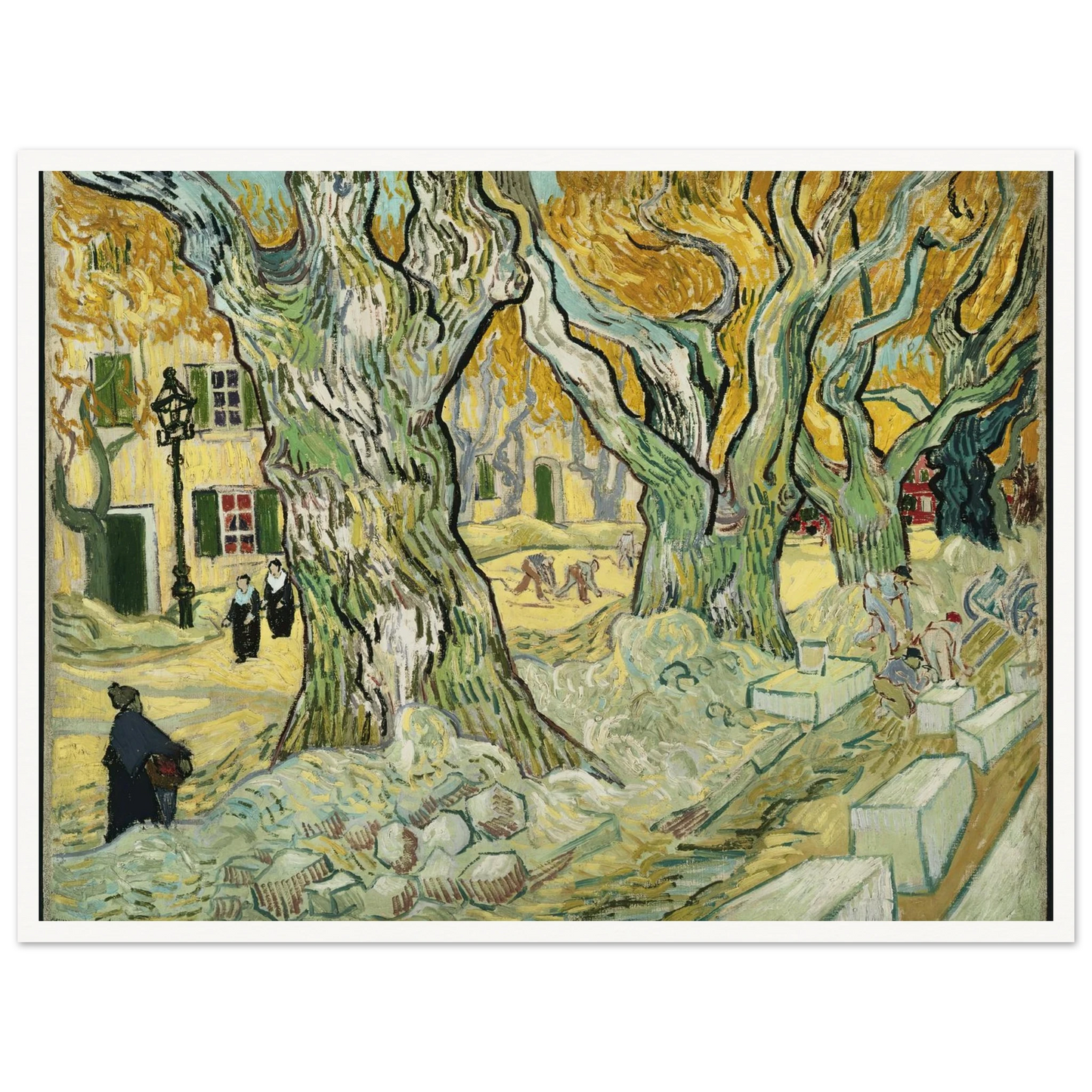 The Road Menders Art Print | Vincent van Gogh-Quipham Collections