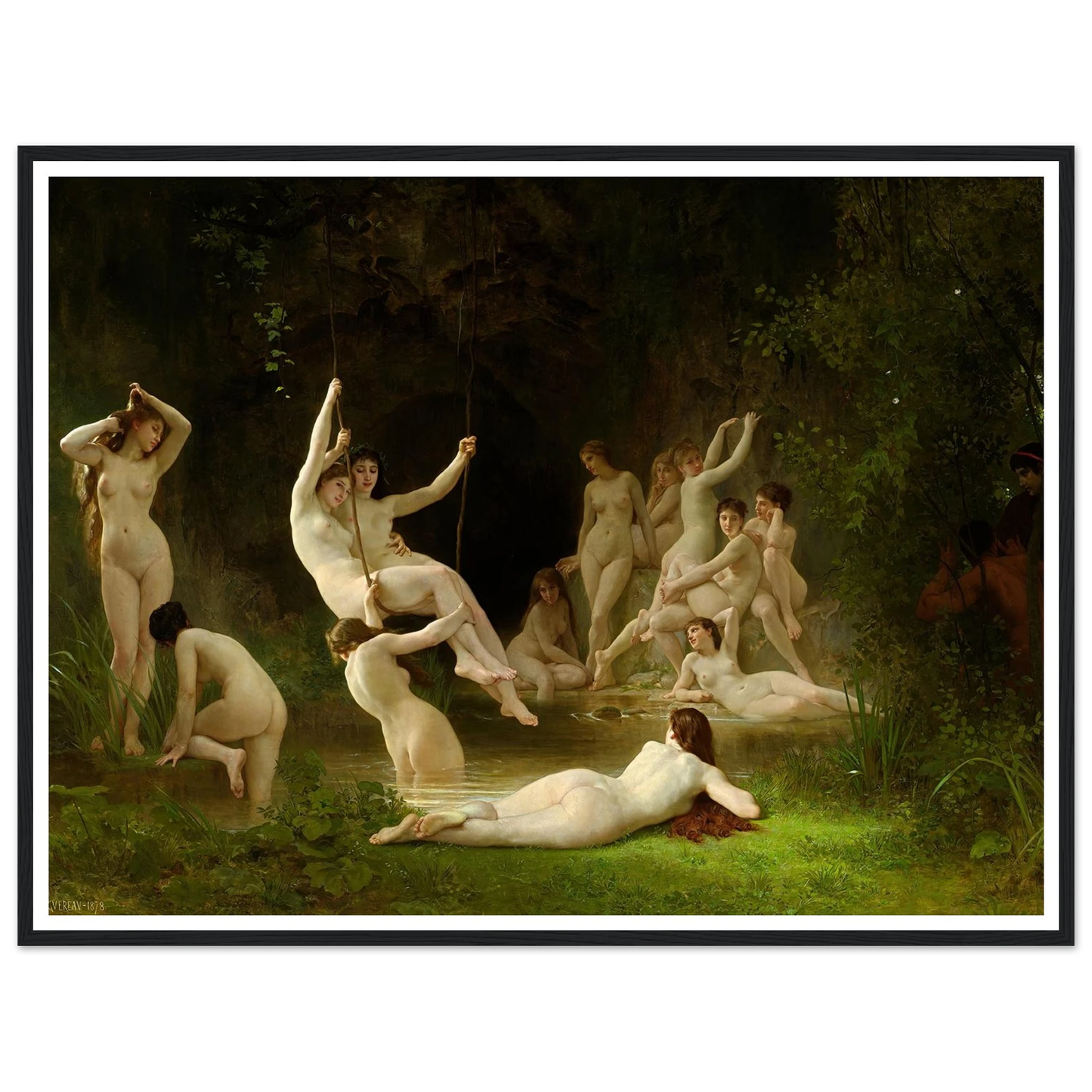 Nymphaeum (1878) Art Print | William Bouguereau-Quipham Collections