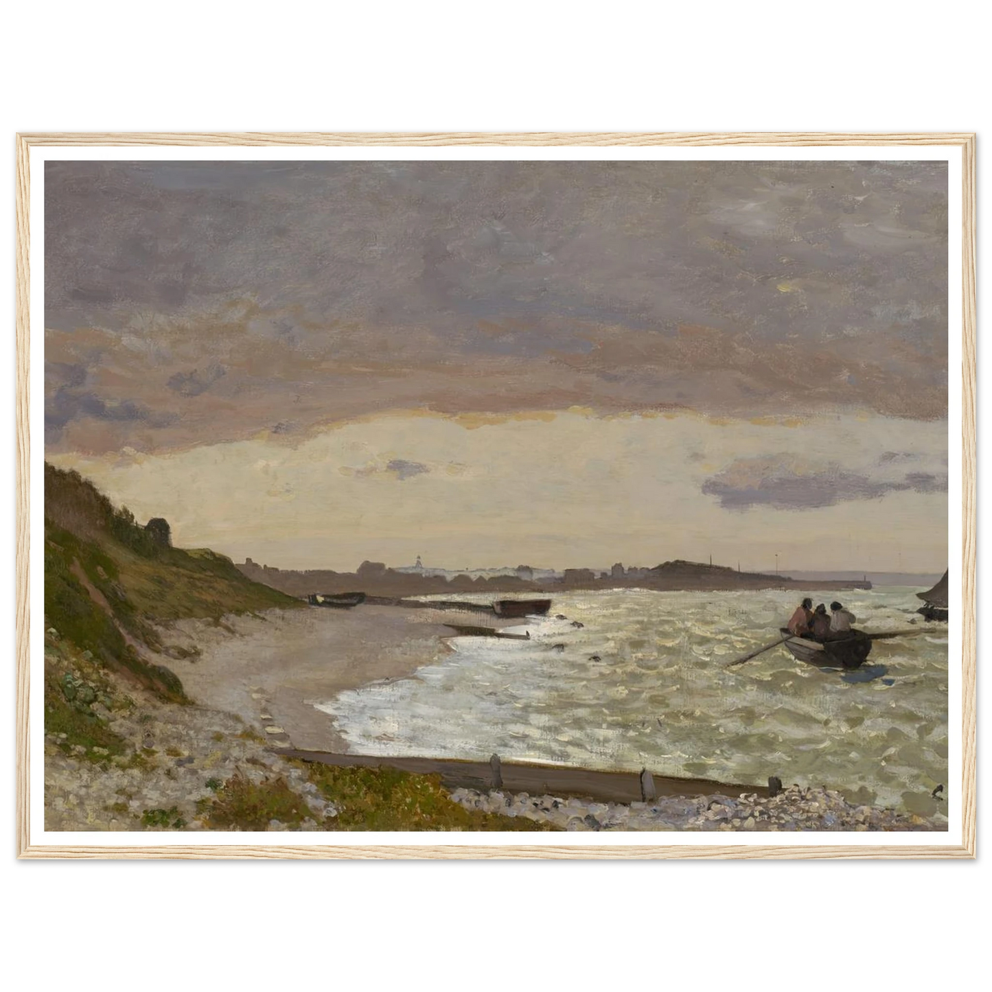 The Seashore at Sainte-Adresse (1864) Art Print | Claude Monet-Quipham Collections