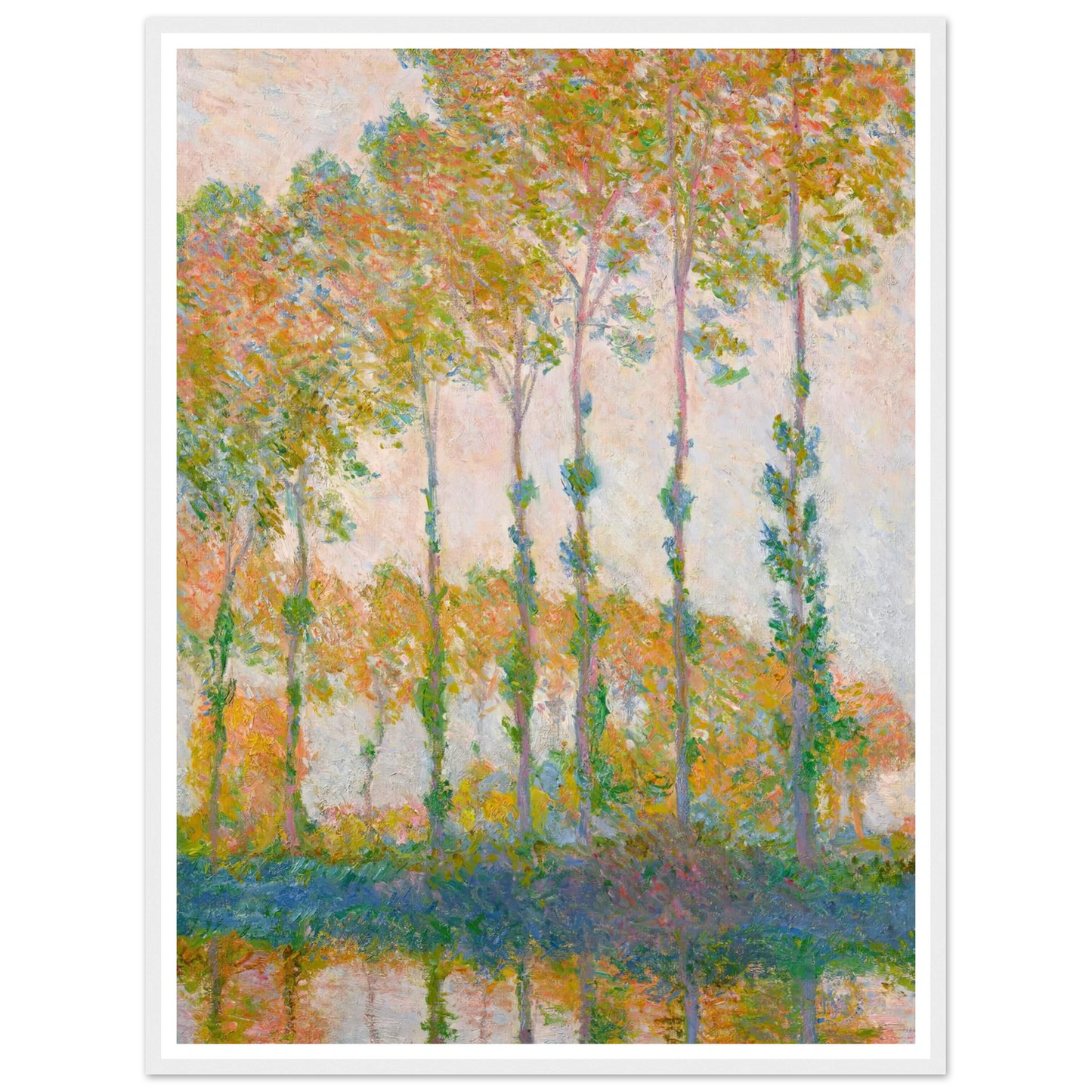 Peupliers au bord de l’Epte, automne (1891) Art Print | Claude Monet-Quipham Collections