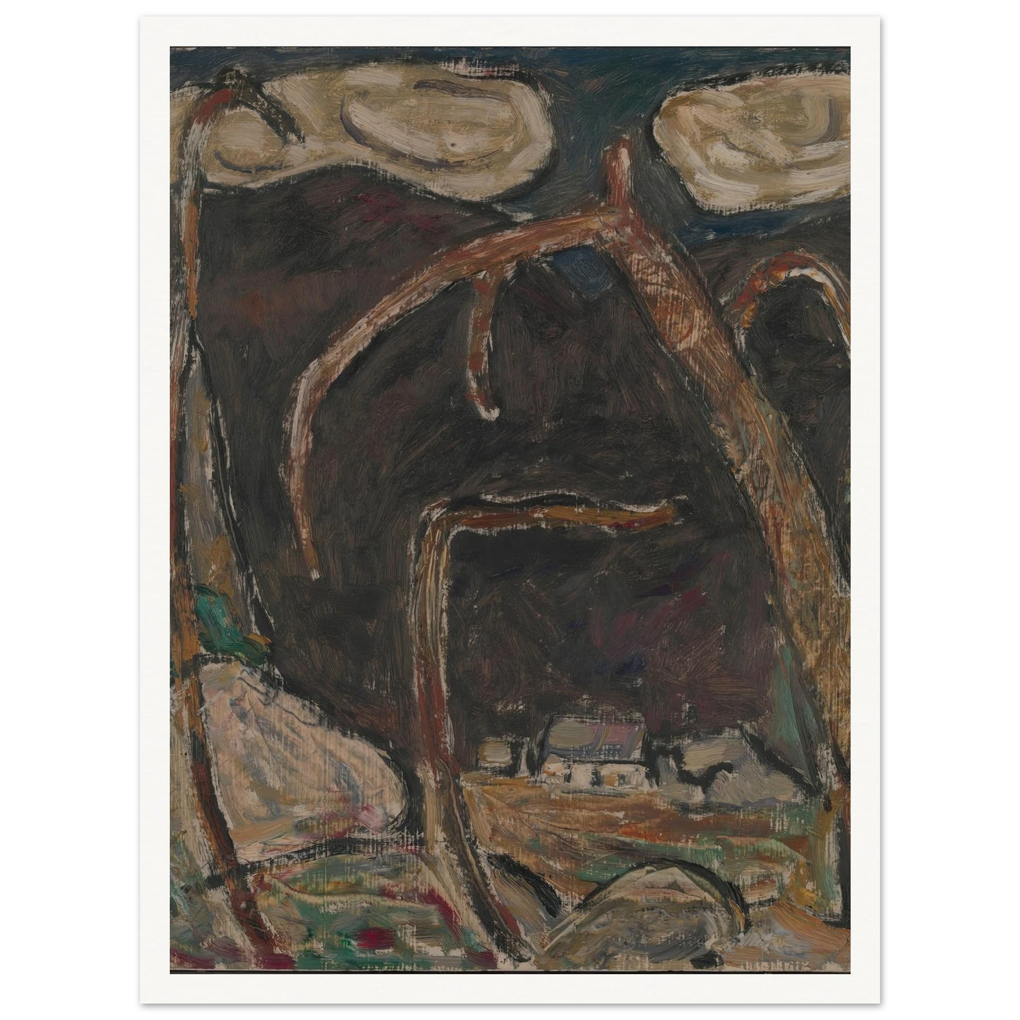 The Dark Mountain, No. 1 (1909) Art Print | Marsden Hartley-Quipham Collections