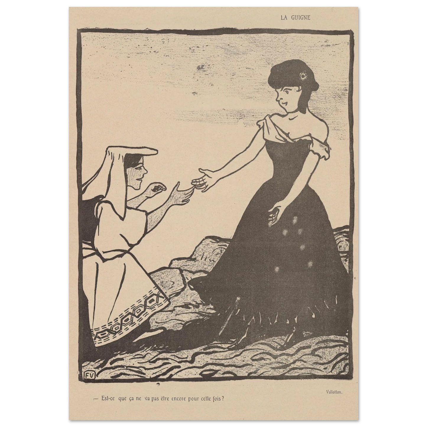 25 juillet 1903 Art Print | Felix Vallotton-Quipham Collections