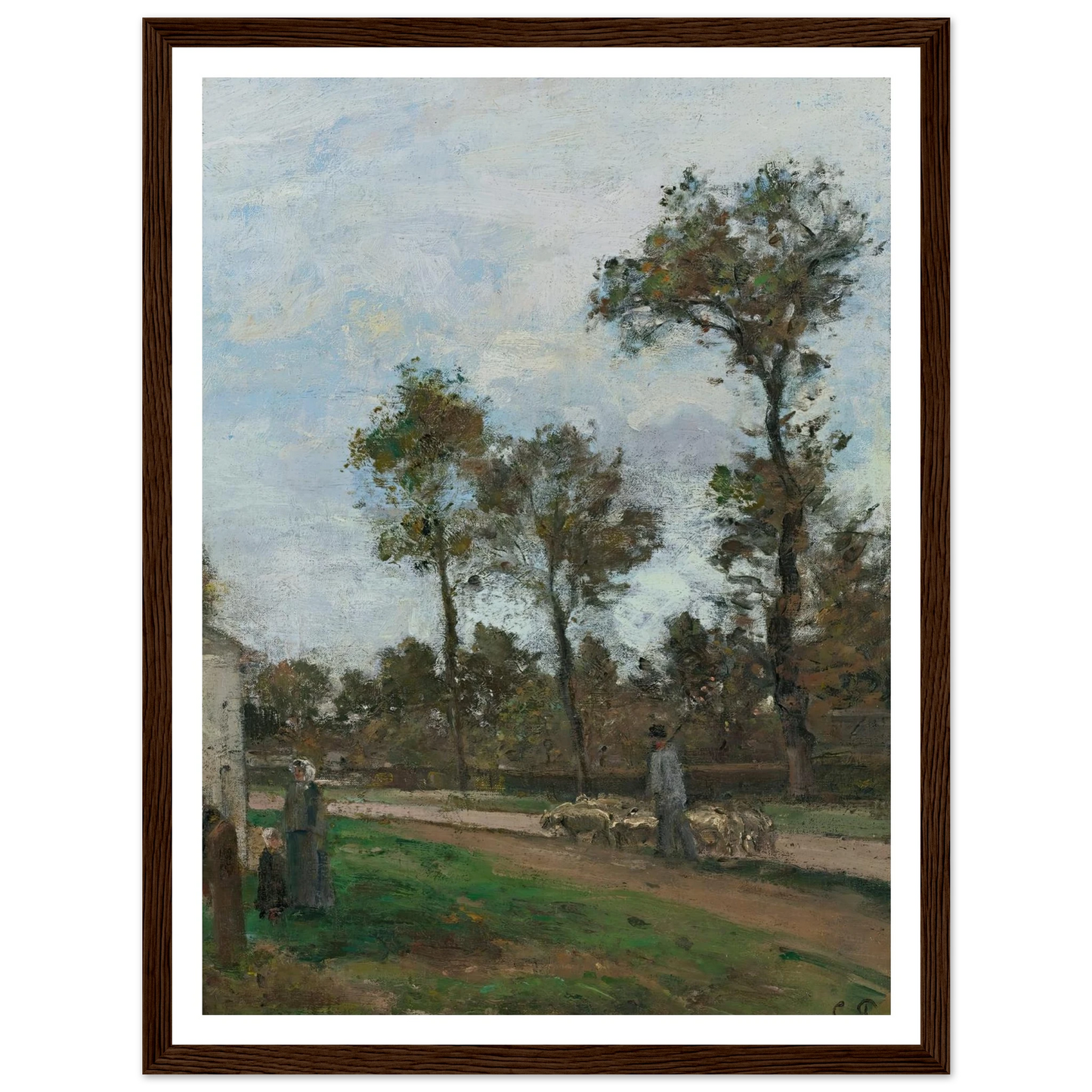 Route À Louveciennes (circa 1870) Art Print | Camille Pissarro-Quipham Collections