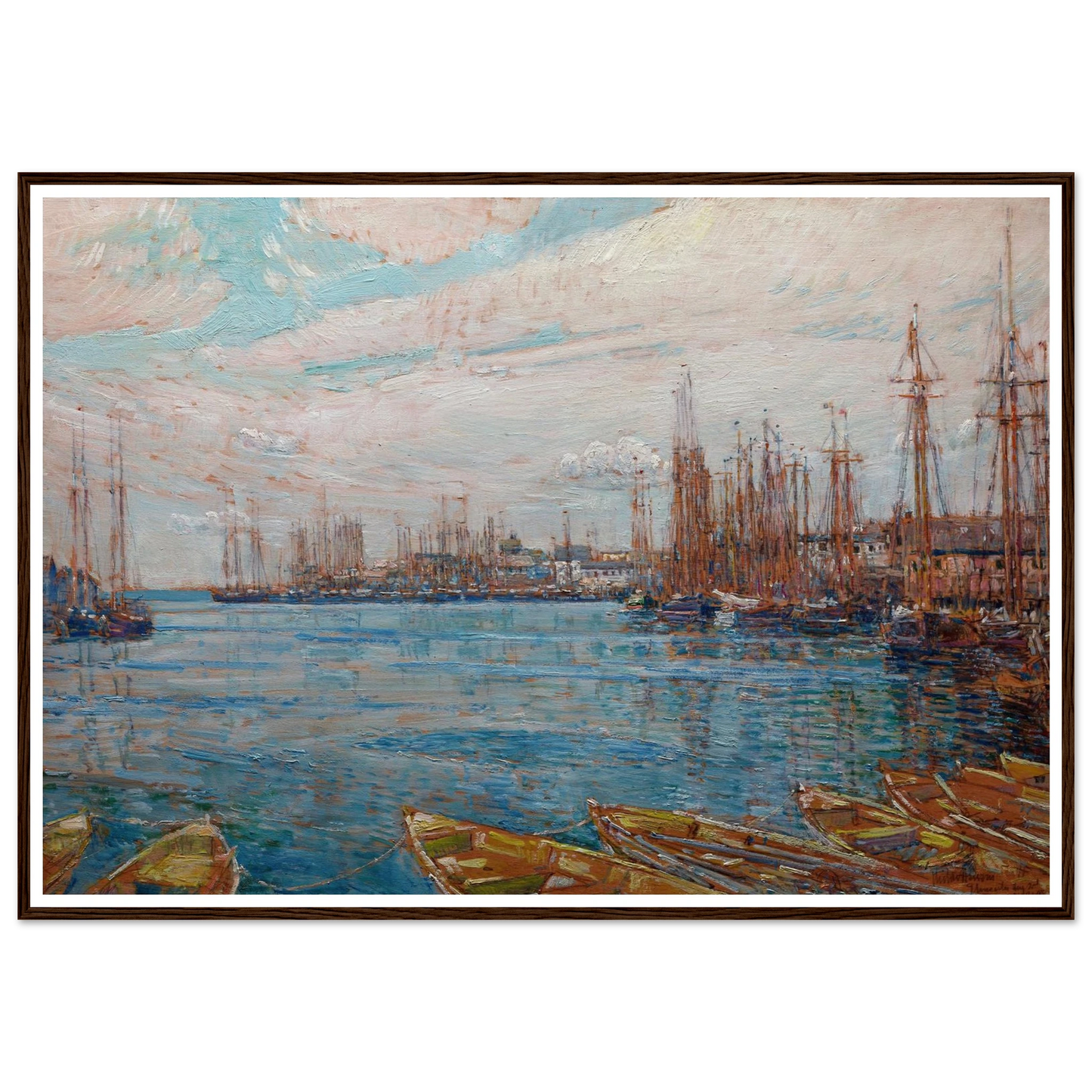 Harbor of a Thousand Masts (1919) Art Print | Childe Hassam-Quipham Collections