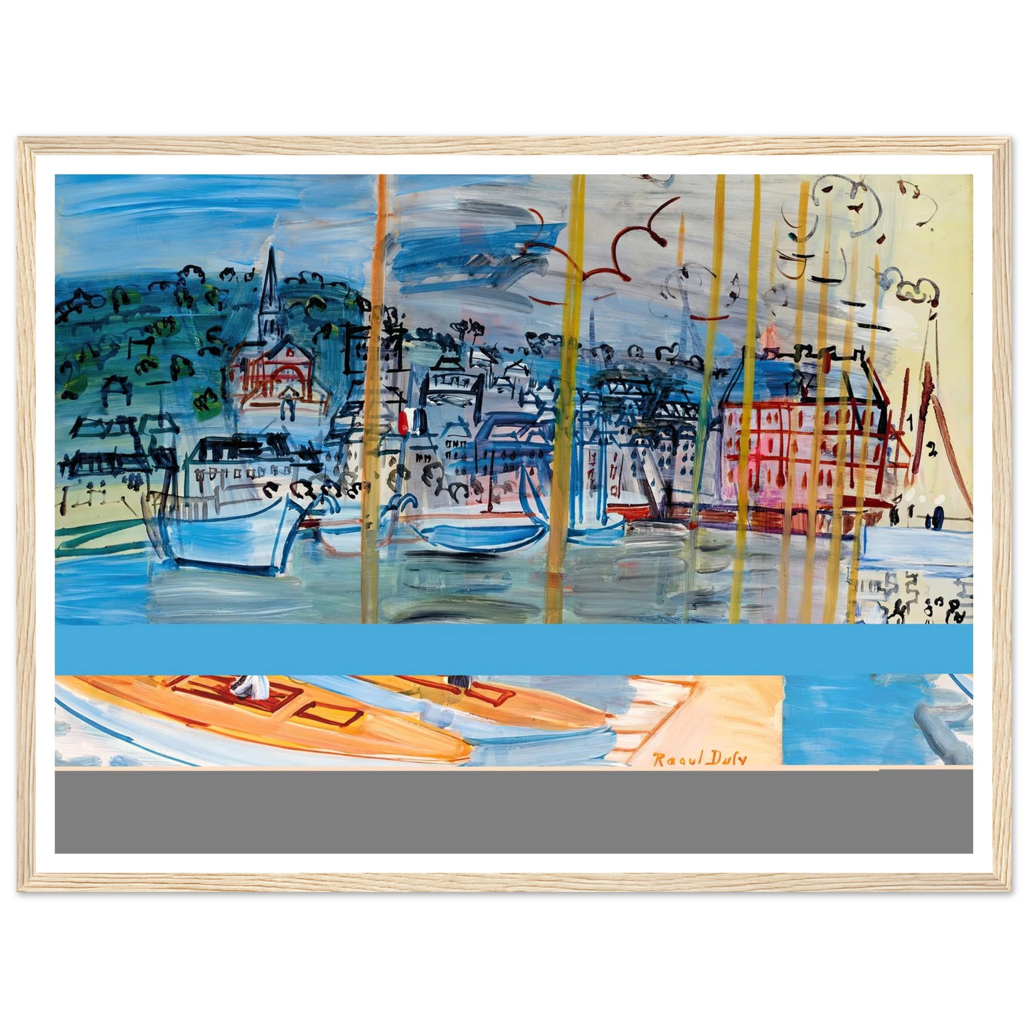 Le bassin de Deauville (1938) Art Print | Raoul Dufy-Quipham Collections