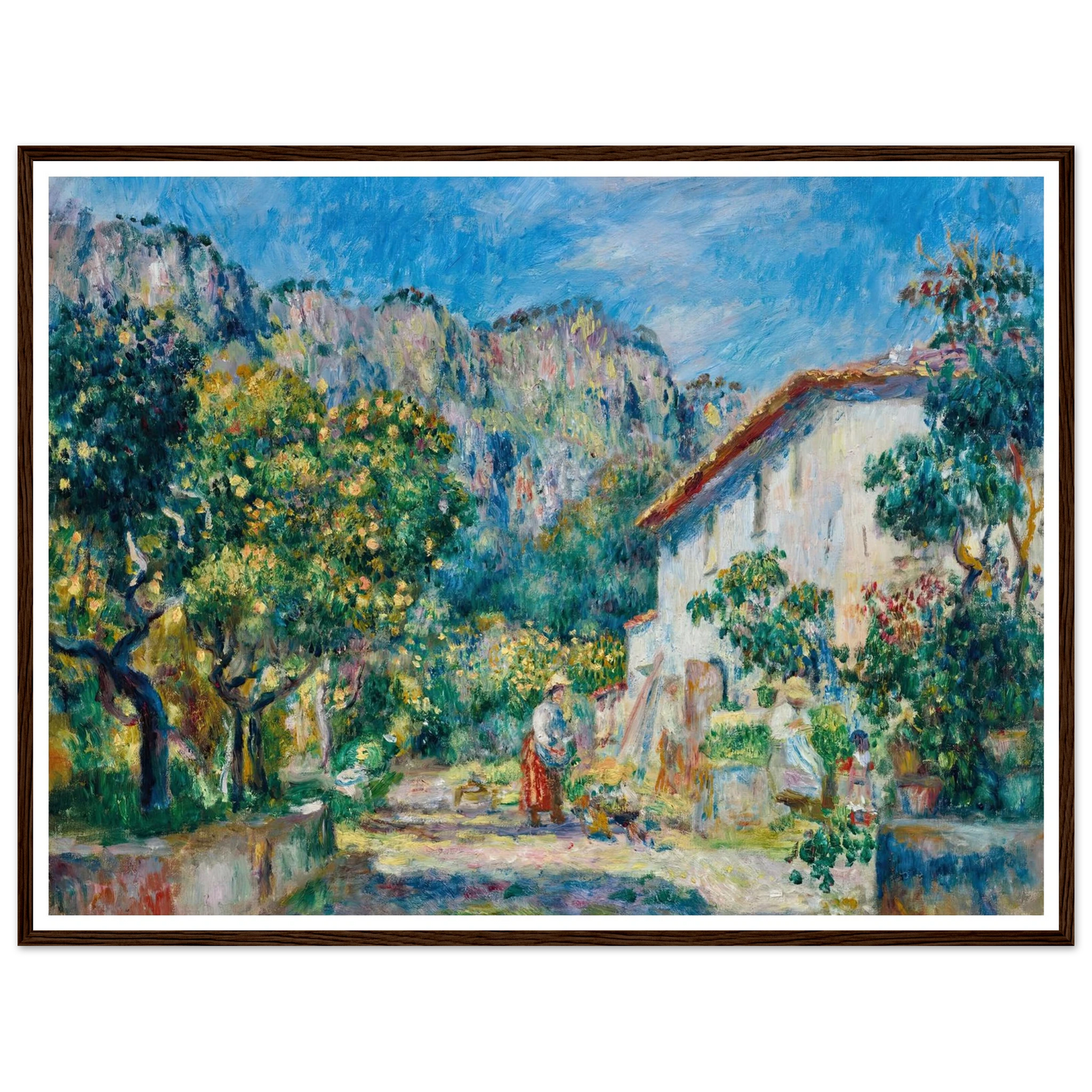 La Ferme de Magnanosc ou La villa Raynaud, Grasse (1893) Art Print | Pierre Auguste Renoir-Quipham Collections
