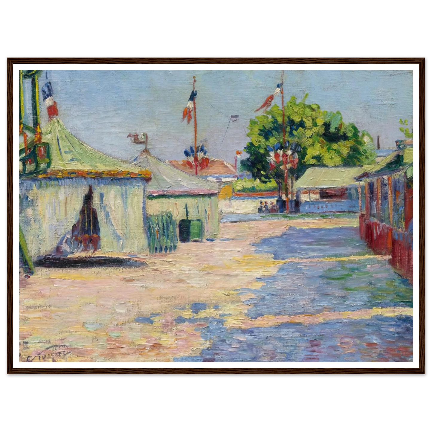 La Fête D’asnières (1884) Art Print | Paul Signac-Quipham Collections