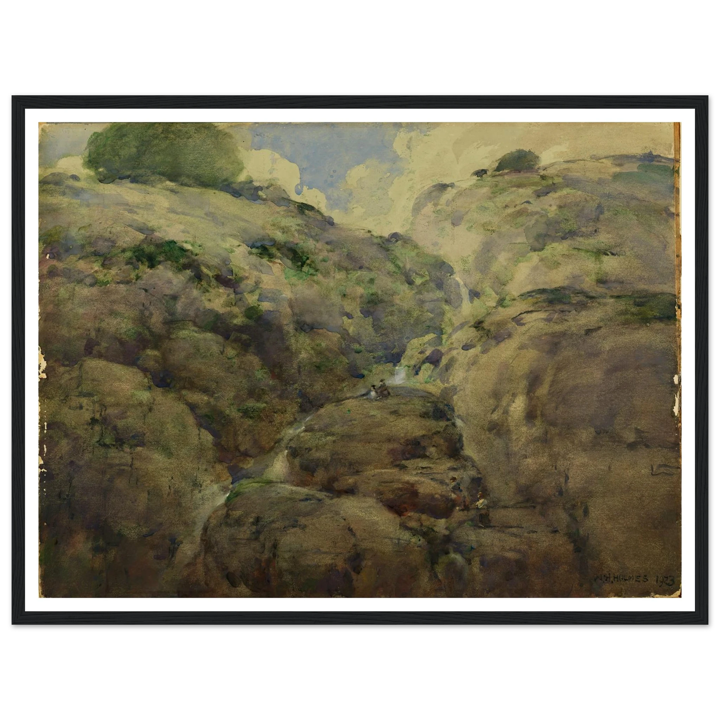 Mountain Gorge, Colorado (1923) Art Print | William Henry Holmes-Quipham Collections
