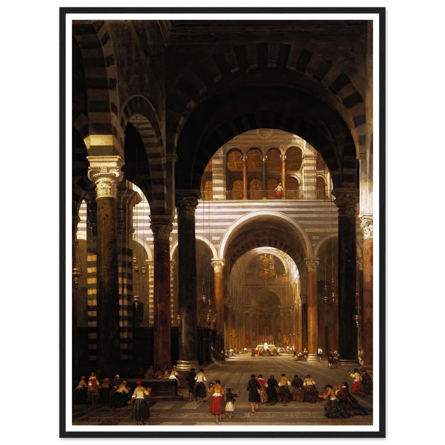 Interior of the Cathedral, Pisa. (1859) Art Print | David Roberts-Quipham Collections