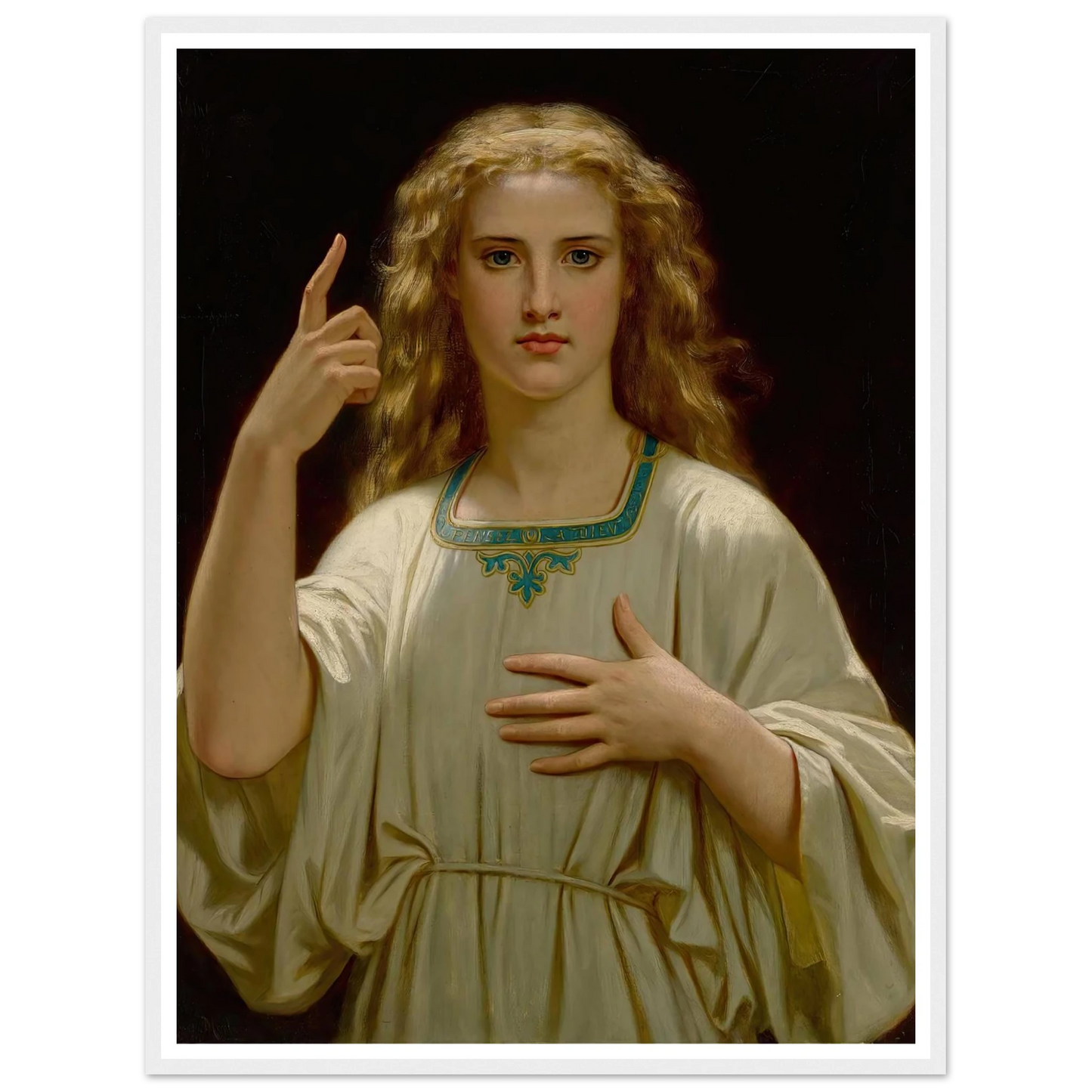 Pensez À Dieu (1876) Art Print | Hugues Merle-Quipham Collections