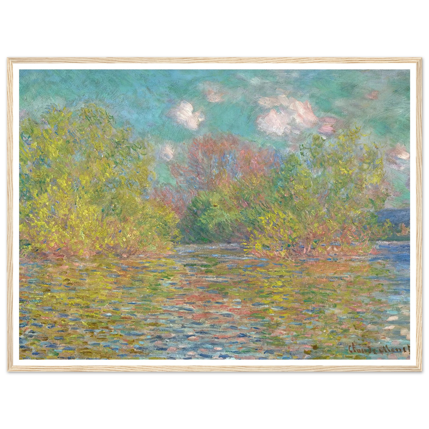 La Seine près de Giverny (1888) Art Print | Claude Monet-Quipham Collections