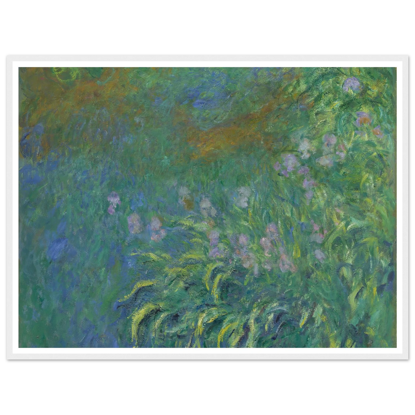Irises (1914-17) Art Print | Claude Monet-Quipham Collections