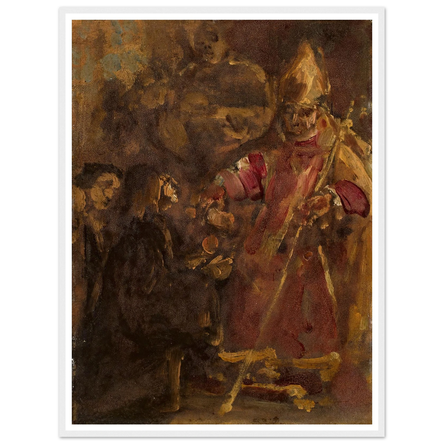 Bishop Lubrański establishes the Ecclesiastical Academy in Poznań, sketch (1886) Art Print | Jan Matejko-Quipham Collections