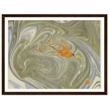 Marmorpapier (mit Vogelmotiv) (1903 - 1907) Art Print | Josef Hoffmann-Quipham Collections