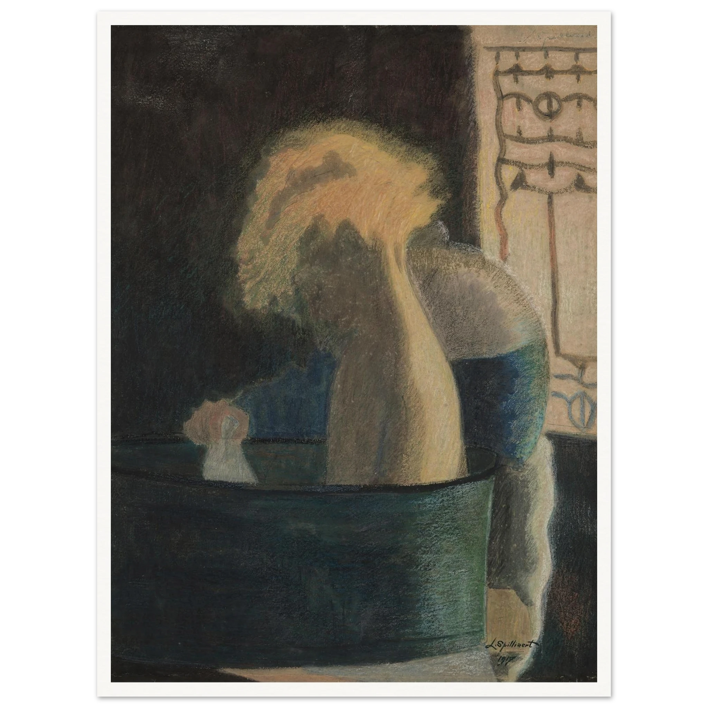 Het bad (1917) Art Print | Leon Spilliaert-Quipham Collections