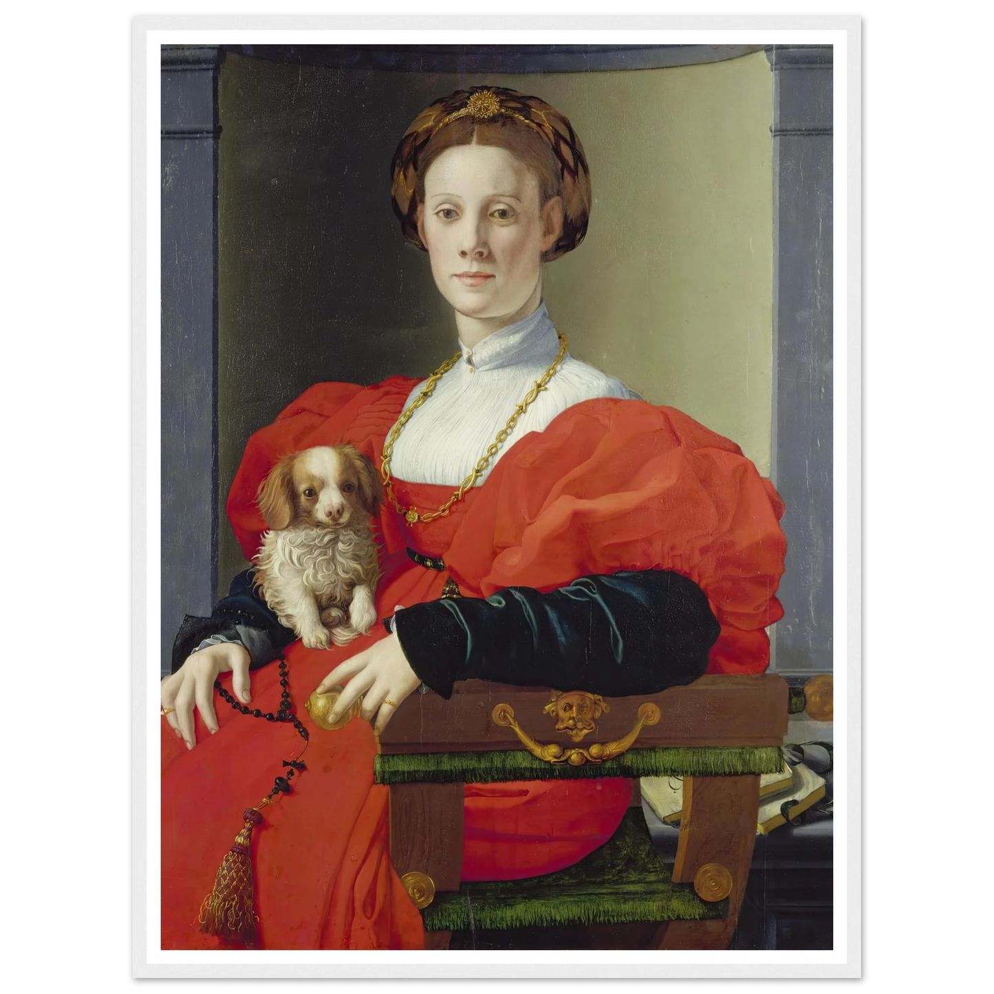 Portrait of a Lady in Red (Francesca Salviati) (ca. 1533) Art Print | Agnolo Bronzino-Quipham Collections