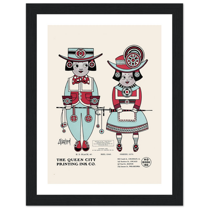 Queen City Ink, Ad. 04 (1890-1913) Art Print | Augustus Jansson-Quipham Collections