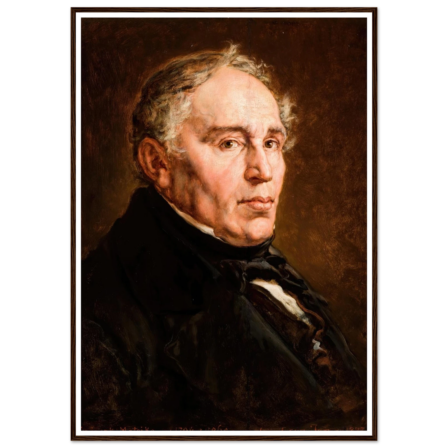 Portrait of Franciszek Matejko, Artist’s Father. (1877) Art Print | Jan Matejko-Quipham Collections