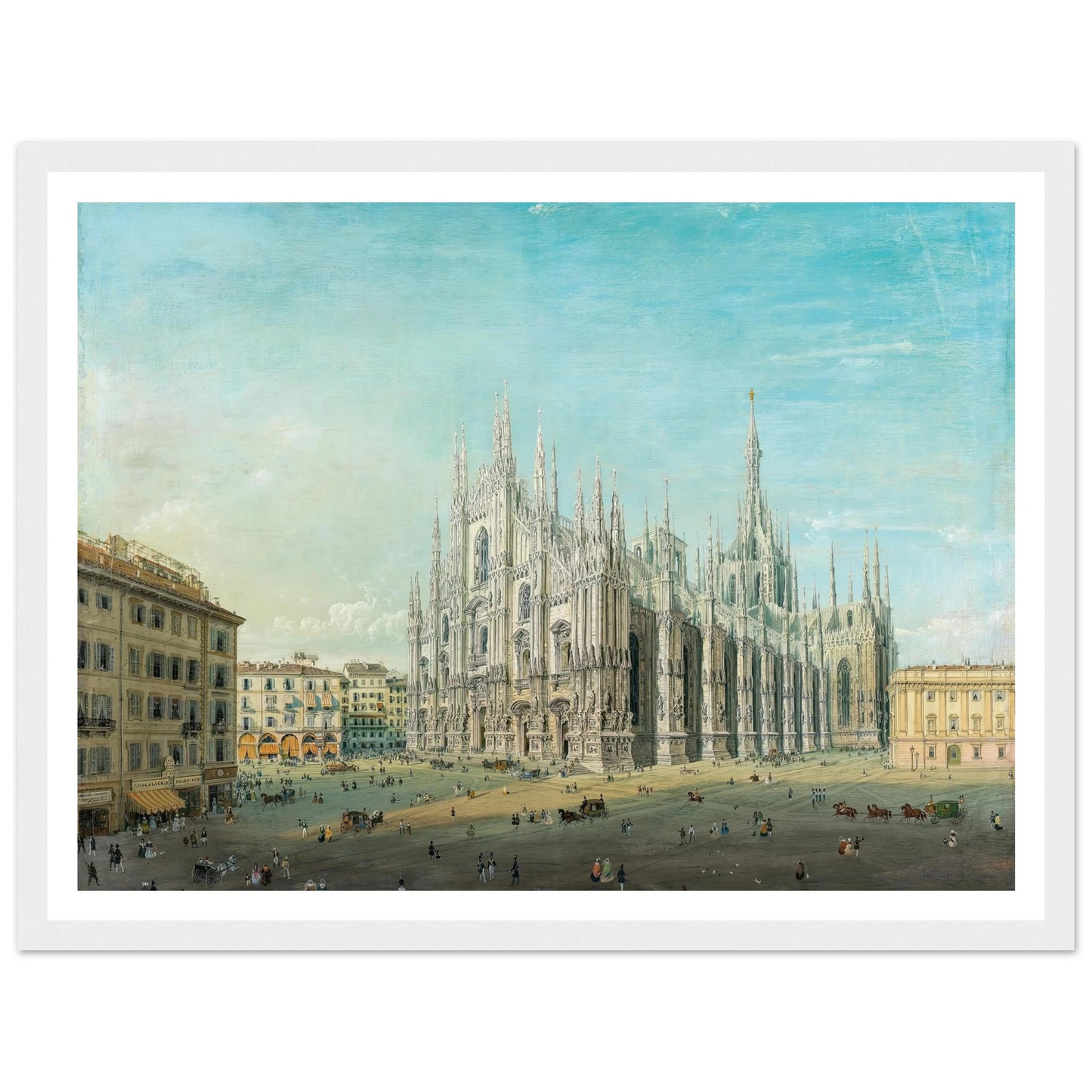 Piazza del Duomo, Milan Art Print | Carlo Bossoli-Quipham Collections