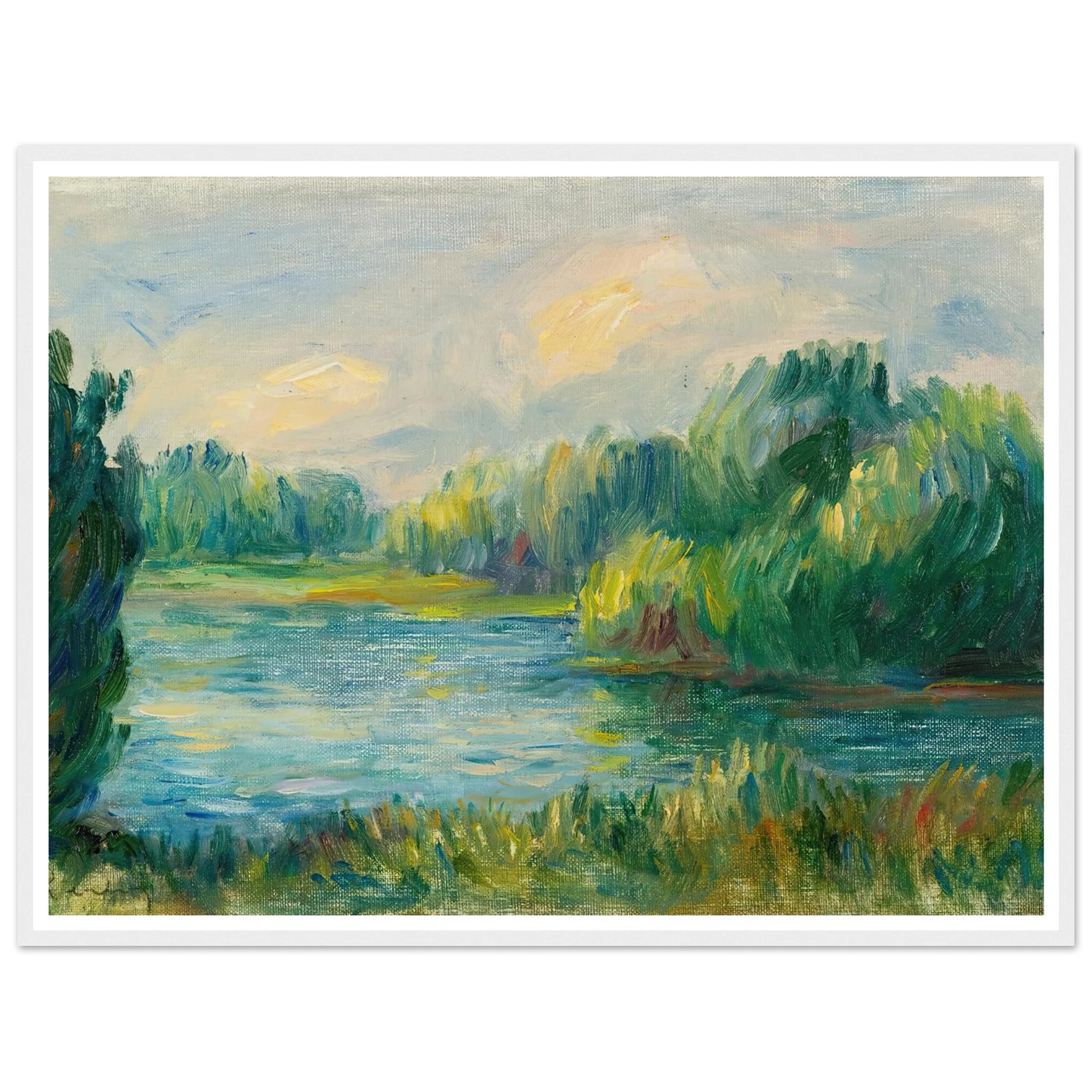 Bord De Rivière Art Print | Pierre Auguste Renoir-Quipham Collections