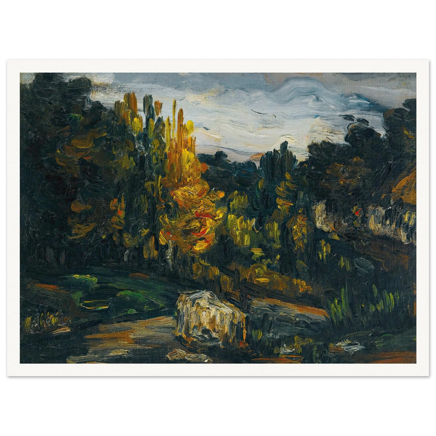 Paysage (1866) Art Print | Paul Cezanne-Quipham Collections