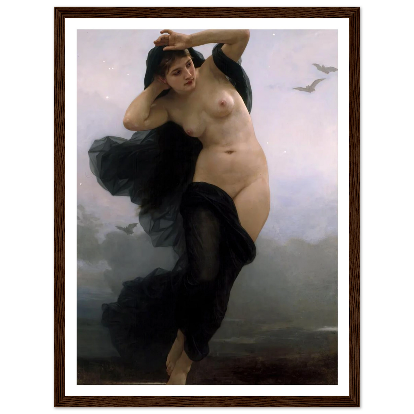 La Nuit (1883) Art Print | William Bouguereau-Quipham Collections
