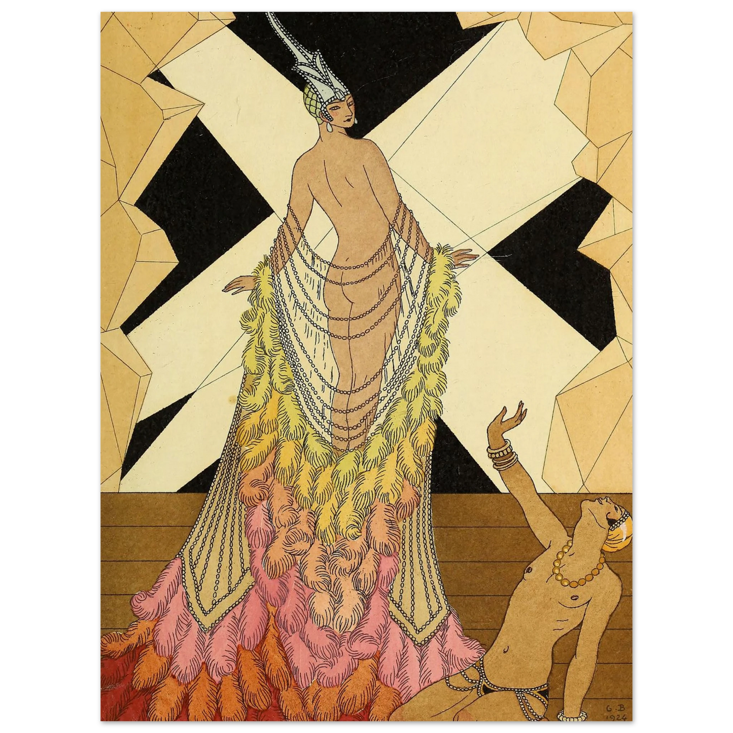 Falbalas et fanfreluches, L’ Orgueil (1925) Art Print | George Barbier-Quipham Collections