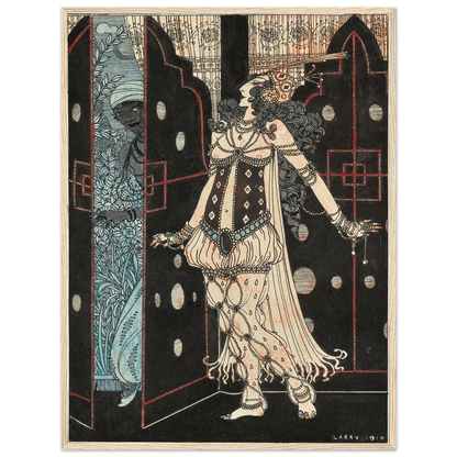 Ida Rubinstein and Vaslav Nijinsky in Scheherazade (1910) Art Print | George Barbier-Quipham Collections