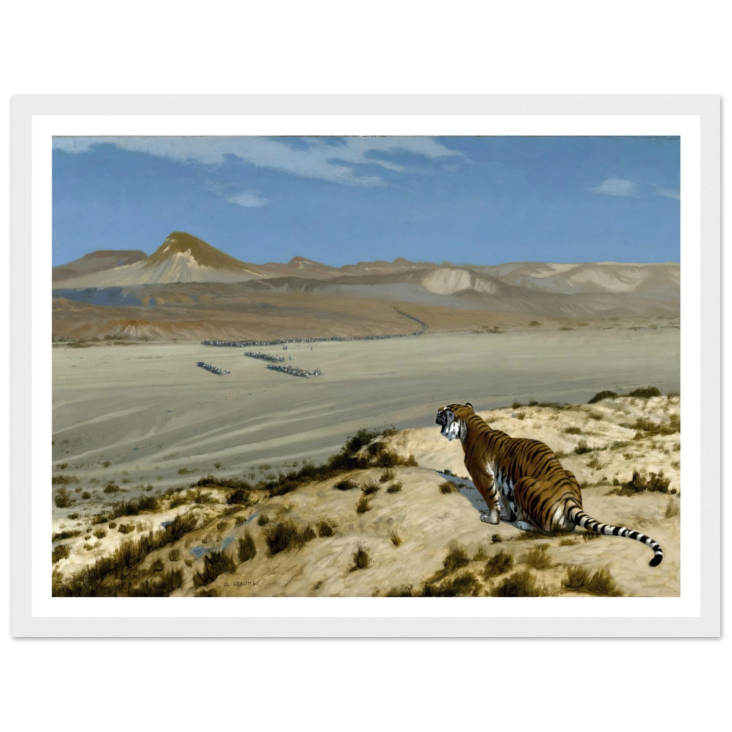 Tiger on the Watch (circa 1888) Art Print | Jean Leon Gerome-Quipham Collections