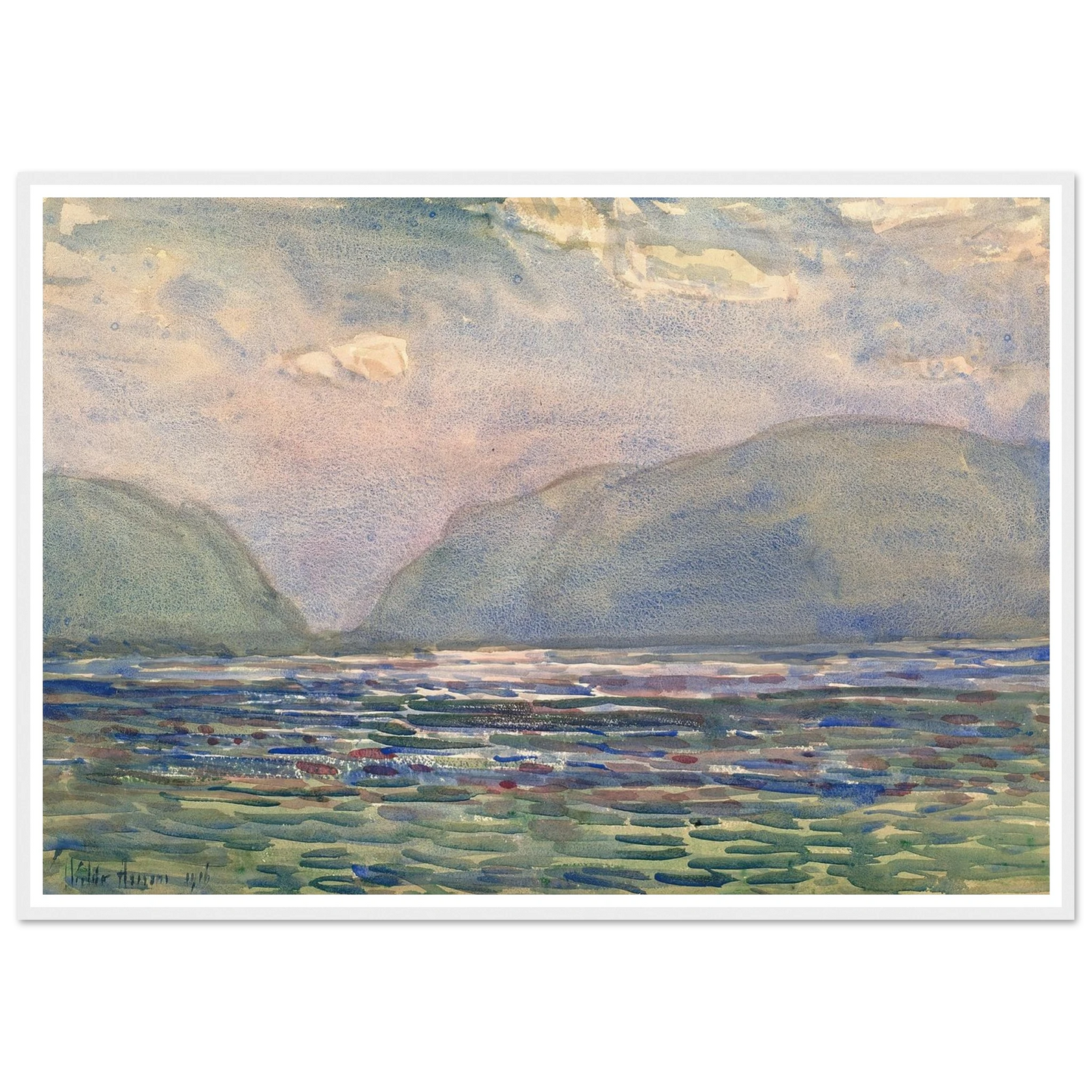 Noon above Newburgh (1916) Art Print | Childe Hassam-Quipham Collections