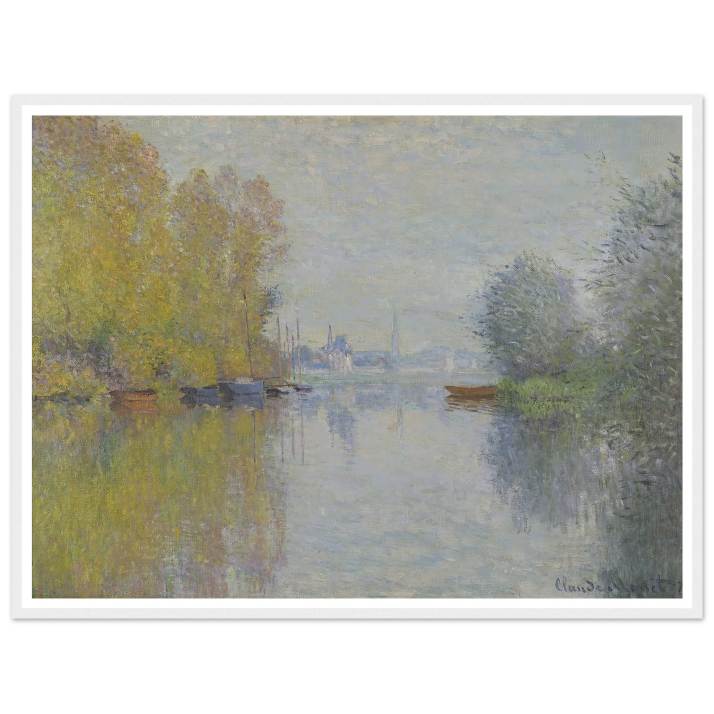Autumn on the Seine, Argenteuil (1873) Art Print | Claude Monet-Quipham Collections