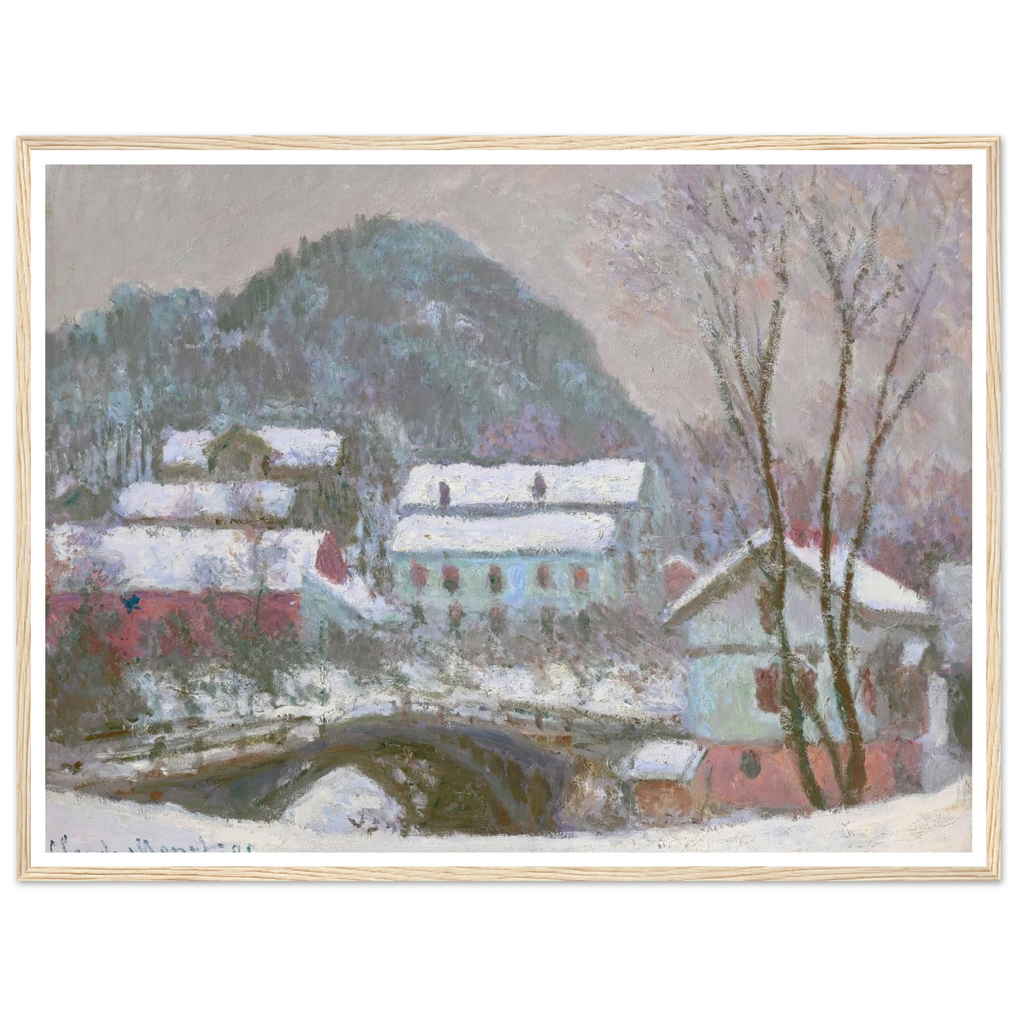 Sandviken, Norvège, effet de neige (1895) Art Print | Claude Monet-Quipham Collections