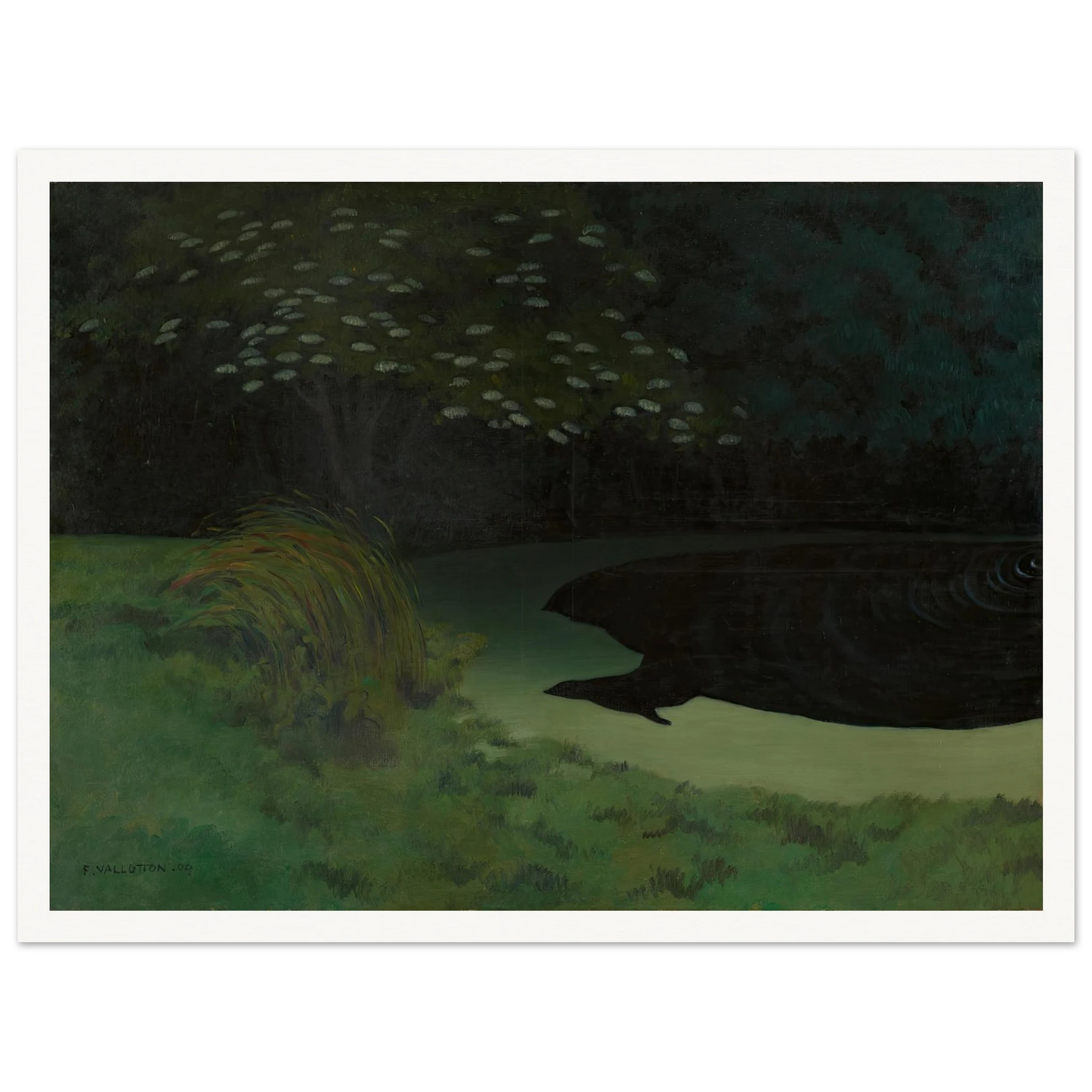 The Pond (Honfleur) (1909) Art Print | Felix Vallotton-Quipham Collections