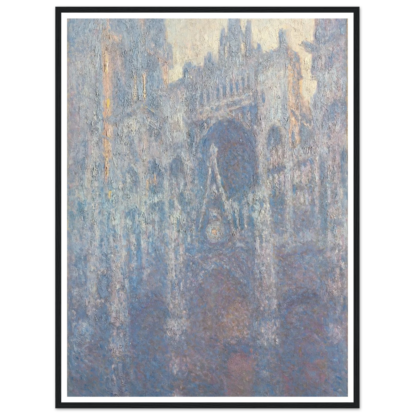 The Portal of Rouen Cathedral in Morning Light (1894) Art Print | Claude Monet-Quipham Collections