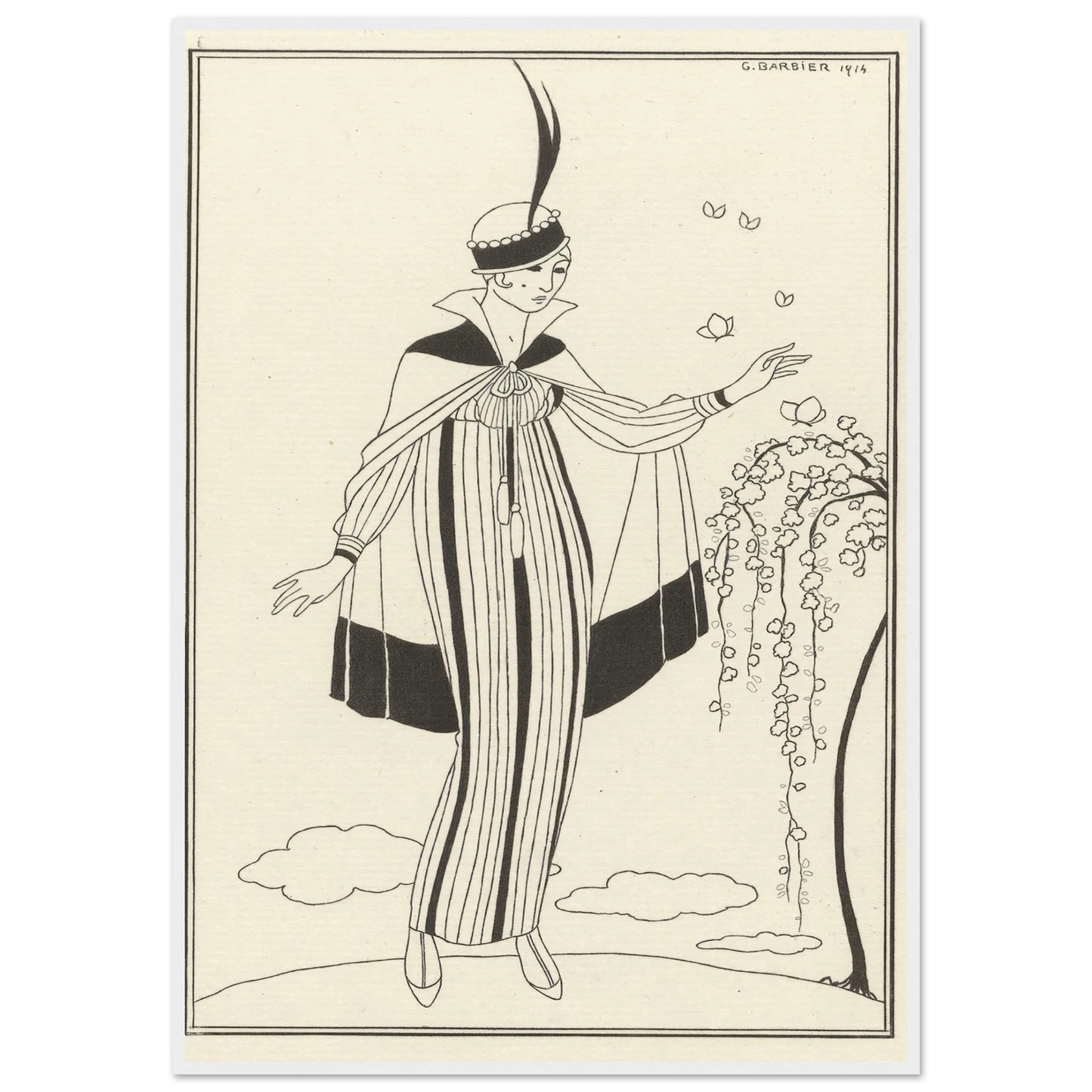 Journal des Dames et des Modes, Costumes Parisiens, 1914, No. 150 (1914) Art Print | George Barbier-Quipham Collections