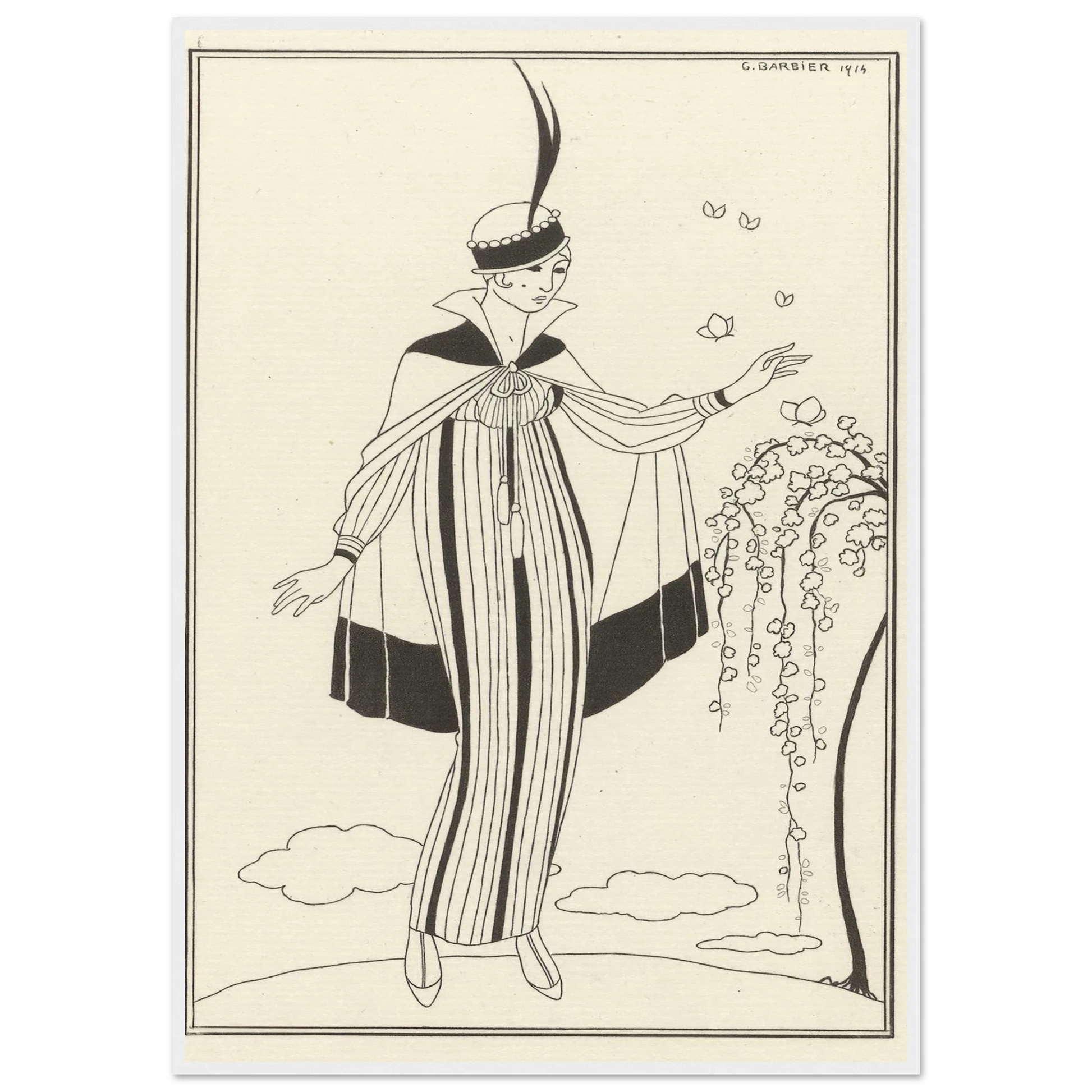 Journal des Dames et des Modes, Costumes Parisiens, 1914, No. 150 (1914) Art Print | George Barbier-Quipham Collections